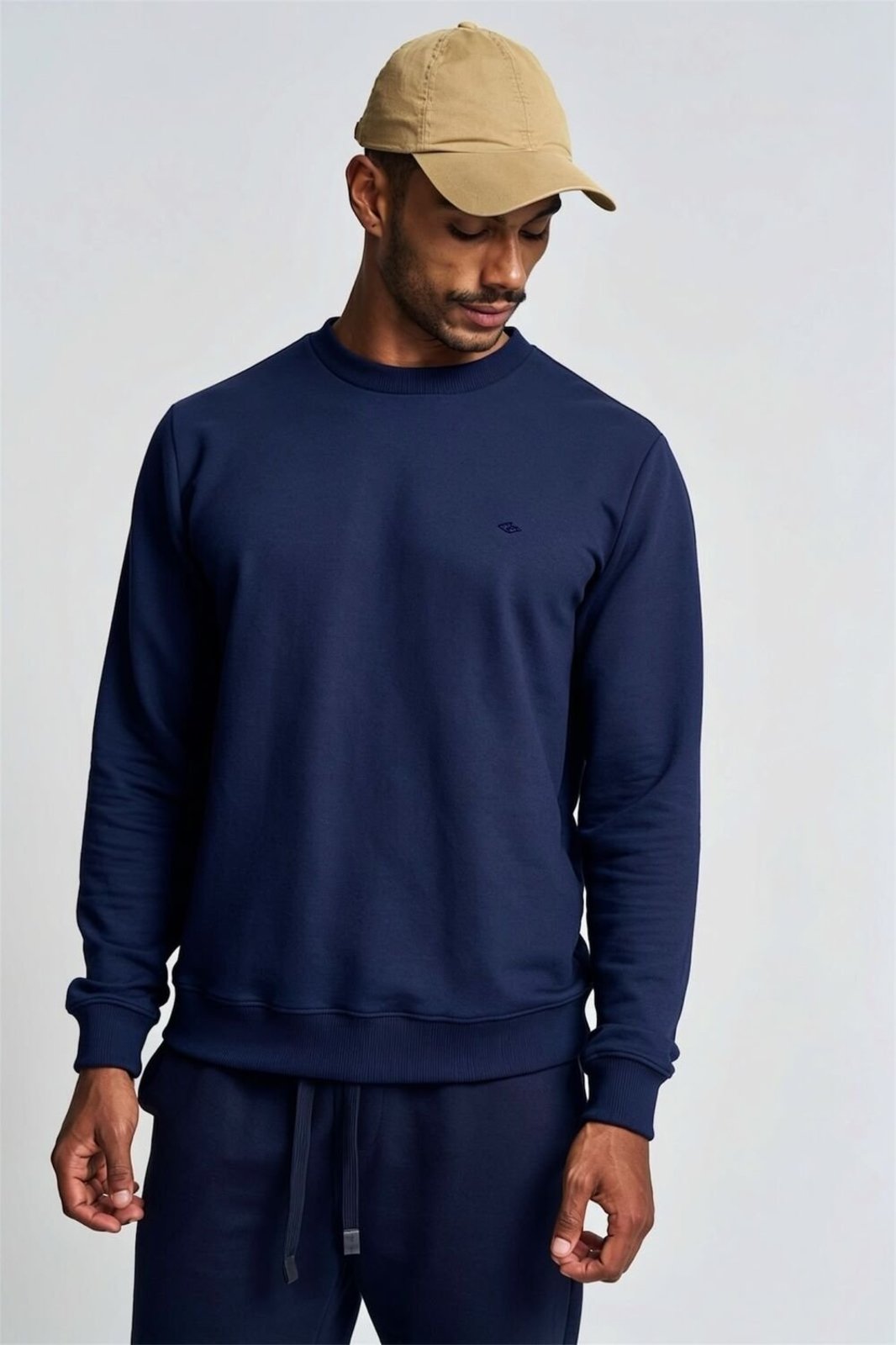Blusão Masculino Moletom Básico Triton Azul Darkness
