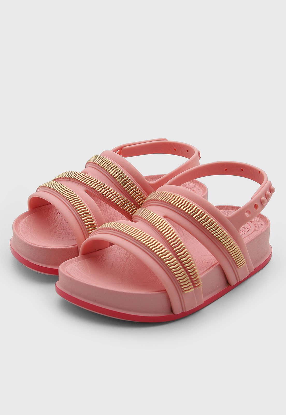 Infantil - Sandália Ipanema Tiras Largas Rosa