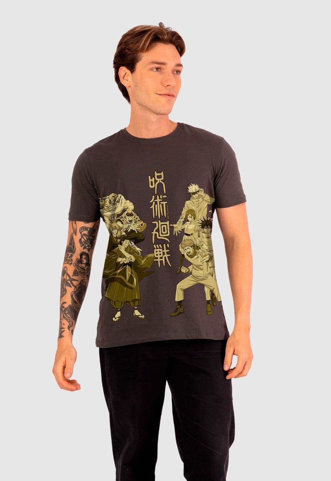 Camiseta Piticas Jujutsu Kaisen Arco de Shibuya Preto