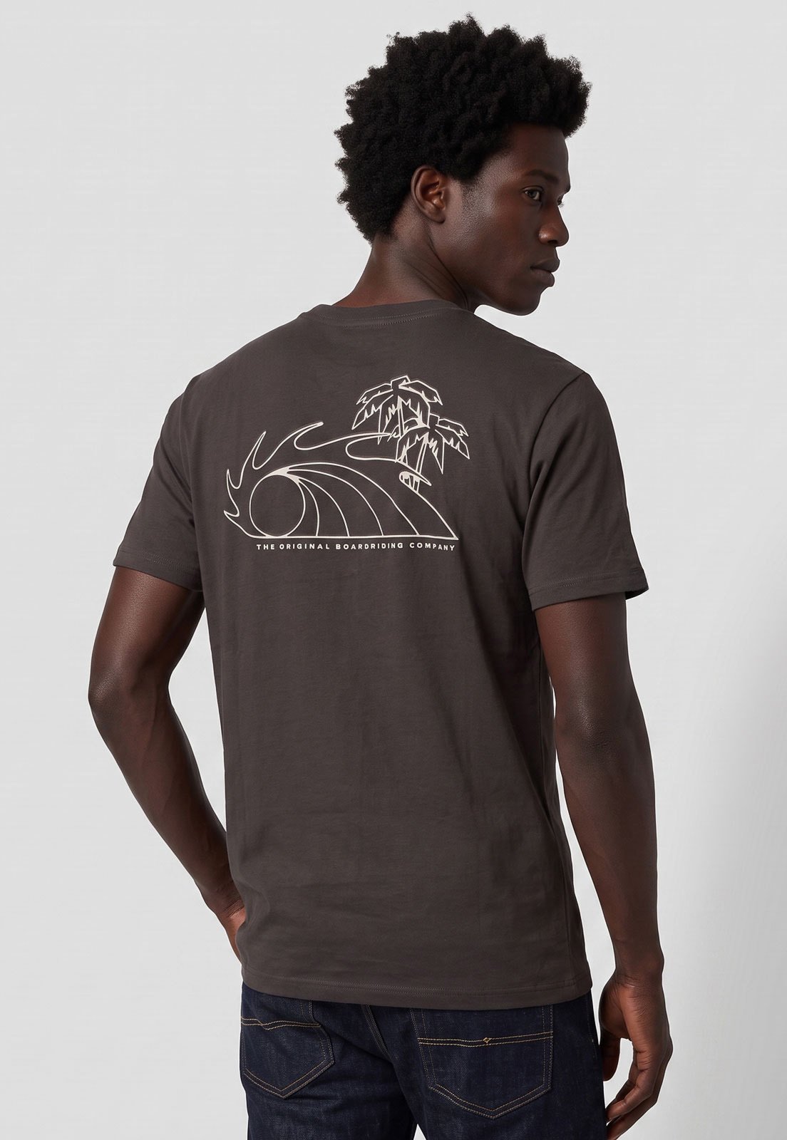 Camiseta Masculina Quiksilver Nature Nomad Grafite