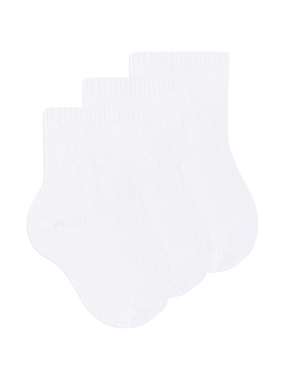 Vista 2 Kit com 3 Meias Cano Curto Selene SELENE branco