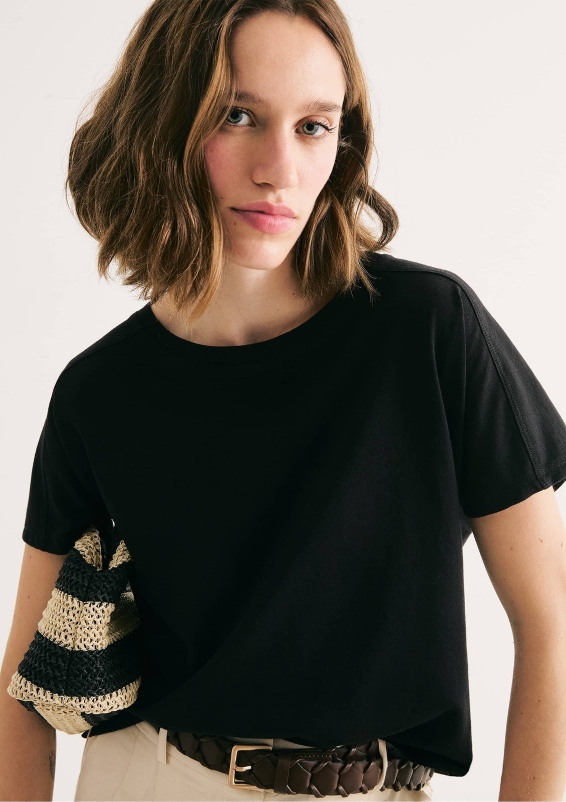 Vista 3 Blusa Feminina Regular Em Viscose Hering preto Hering preto