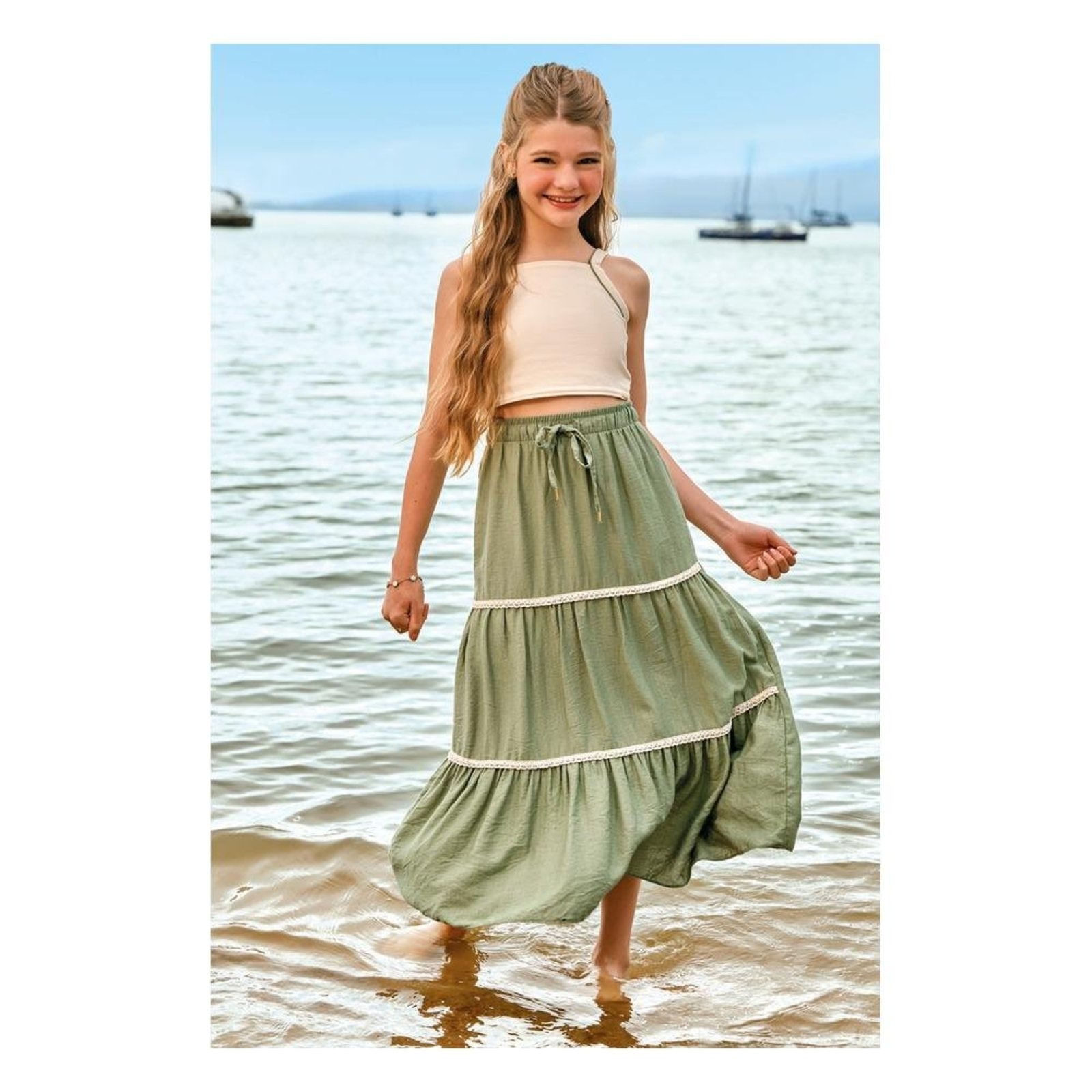Infantil - Conjunto Saia Menina Off Vic&Vicky 12 Off-white