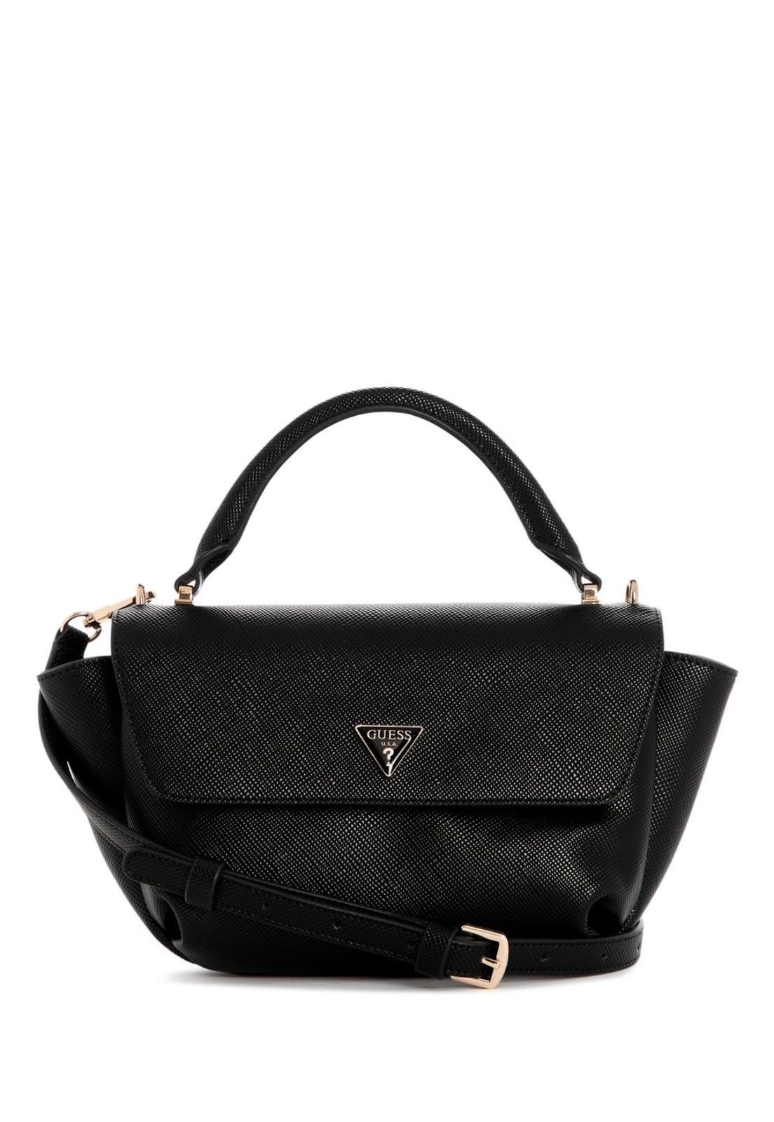 Bolsa Guess Gilda Top Handle Flap Preto