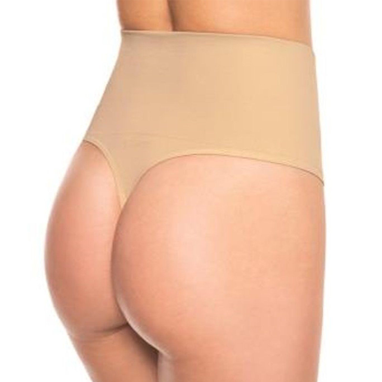 Vista 3 Calcinha Loba Redutora Fio Dental Slim Sem Costura Natural Lupo bege natural Lupo bege natural