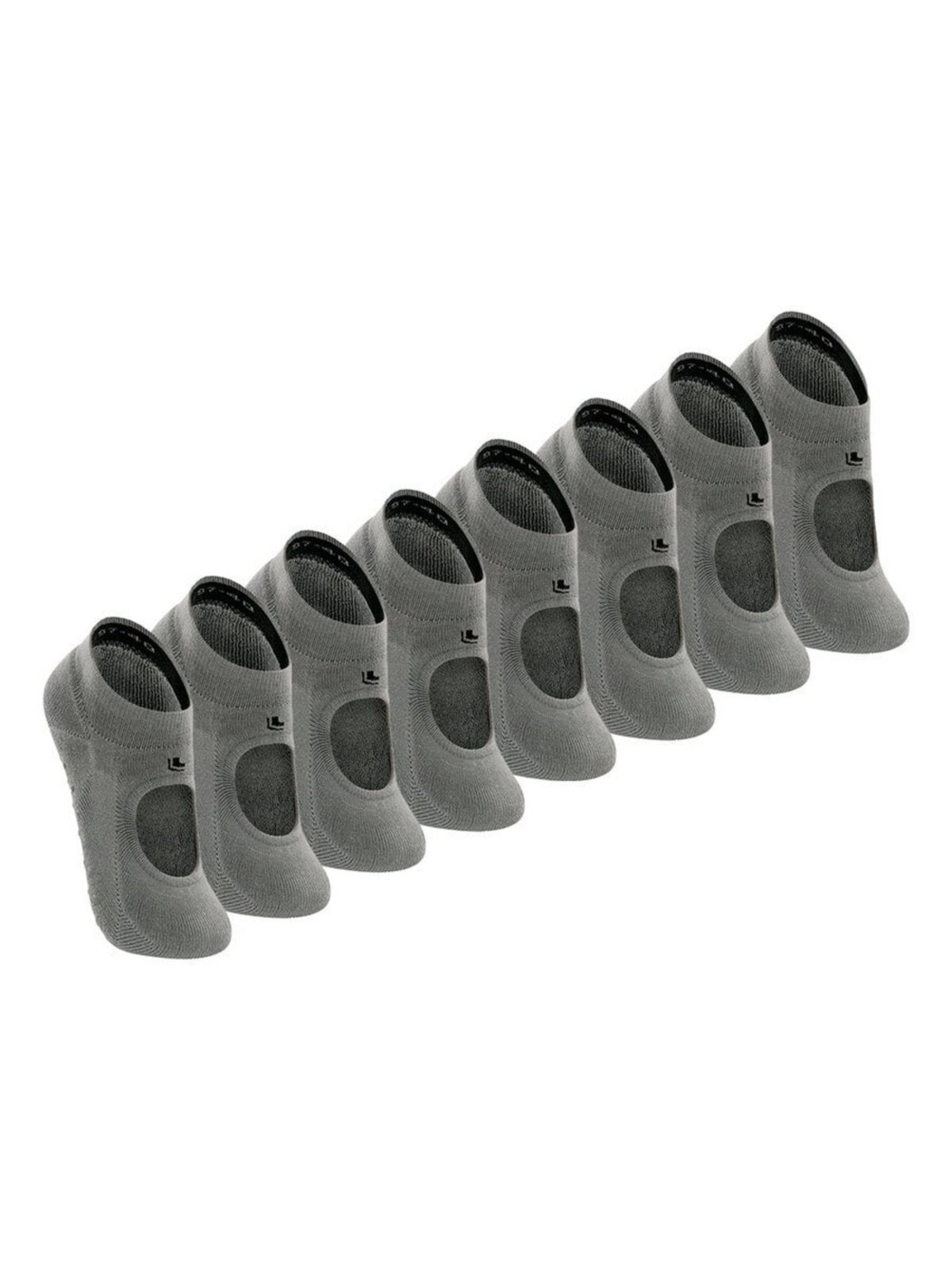 Vista 2 Kit com 8 Sapatilhas Antiderrapante Pilates Lupo preto preto