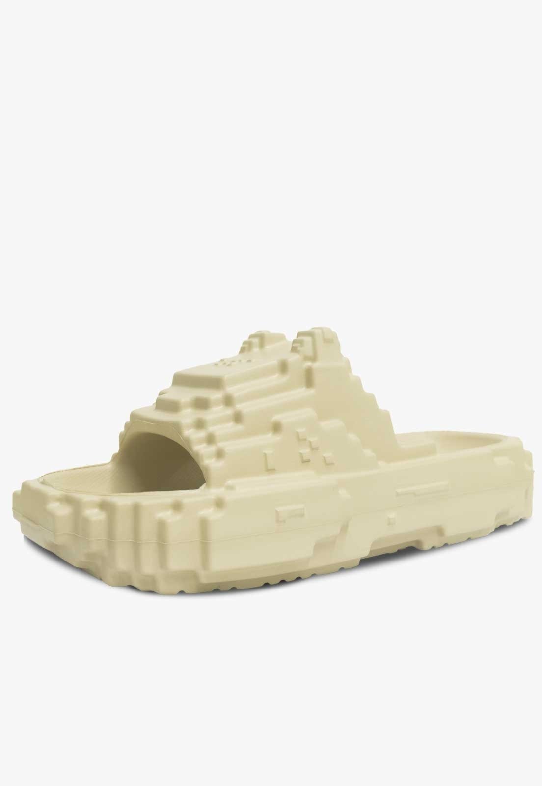Infantil - Chinelo Slide Pópidi Minecraft Eva Leve Off White