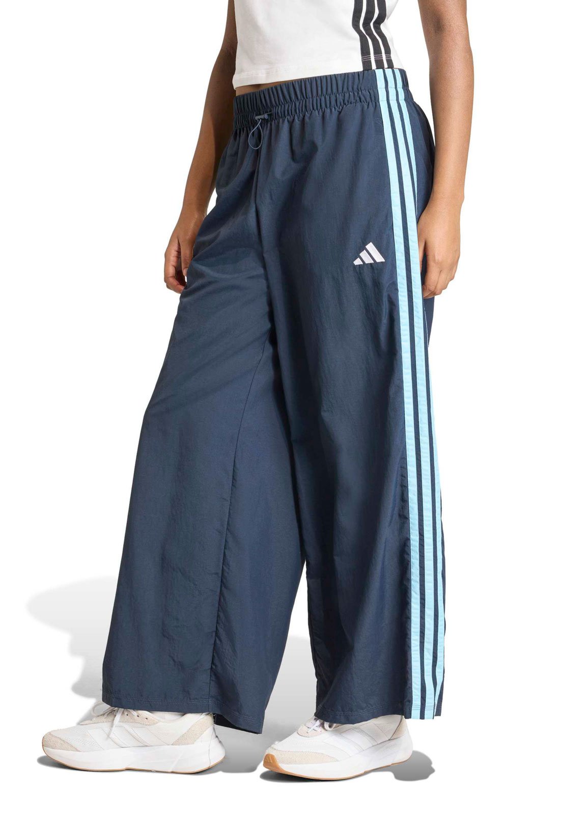 Calça adidas Sportswear Modelagem Ampla Azul Escuro