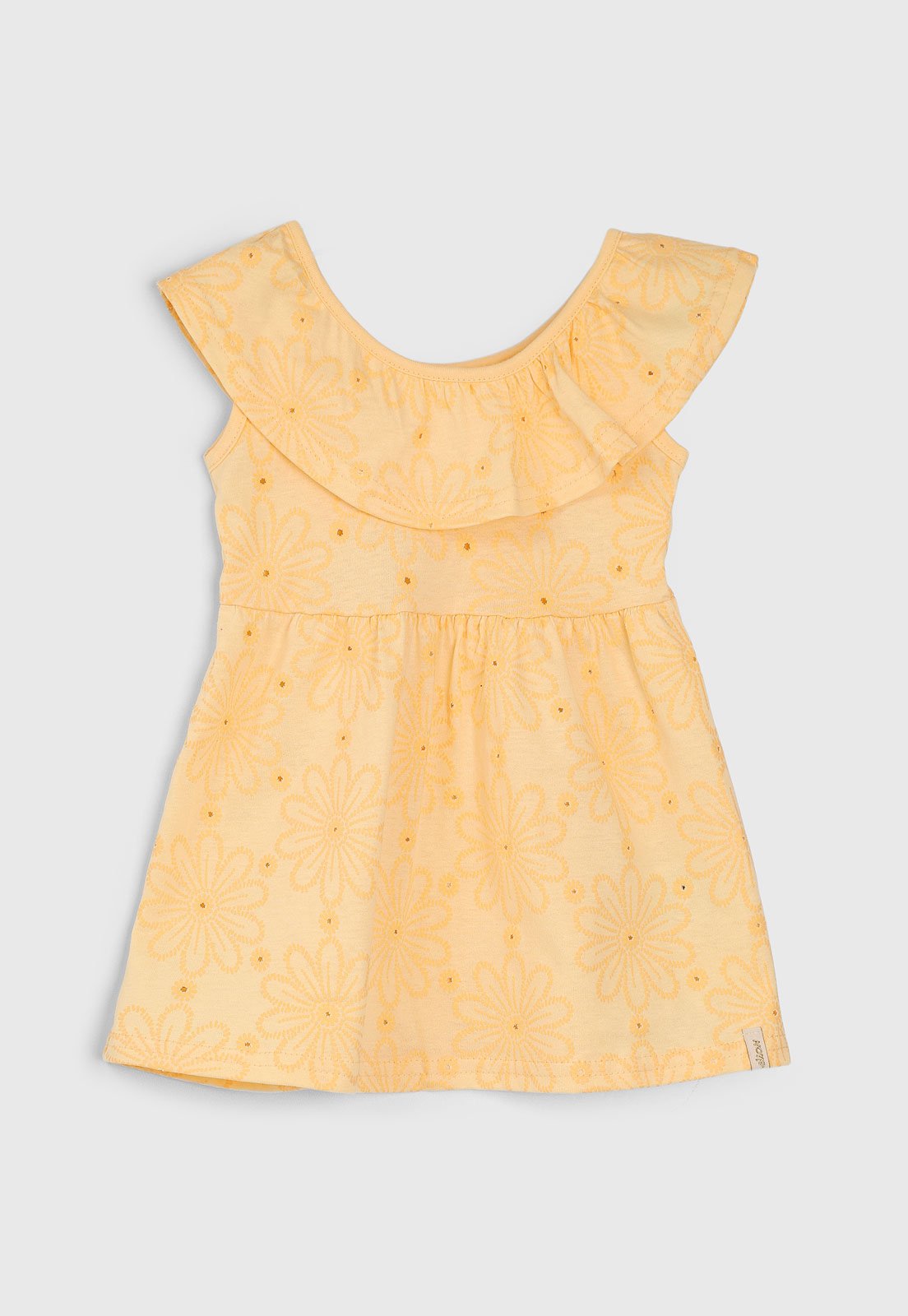 Vestido Elian Estampa Floral Amarelo