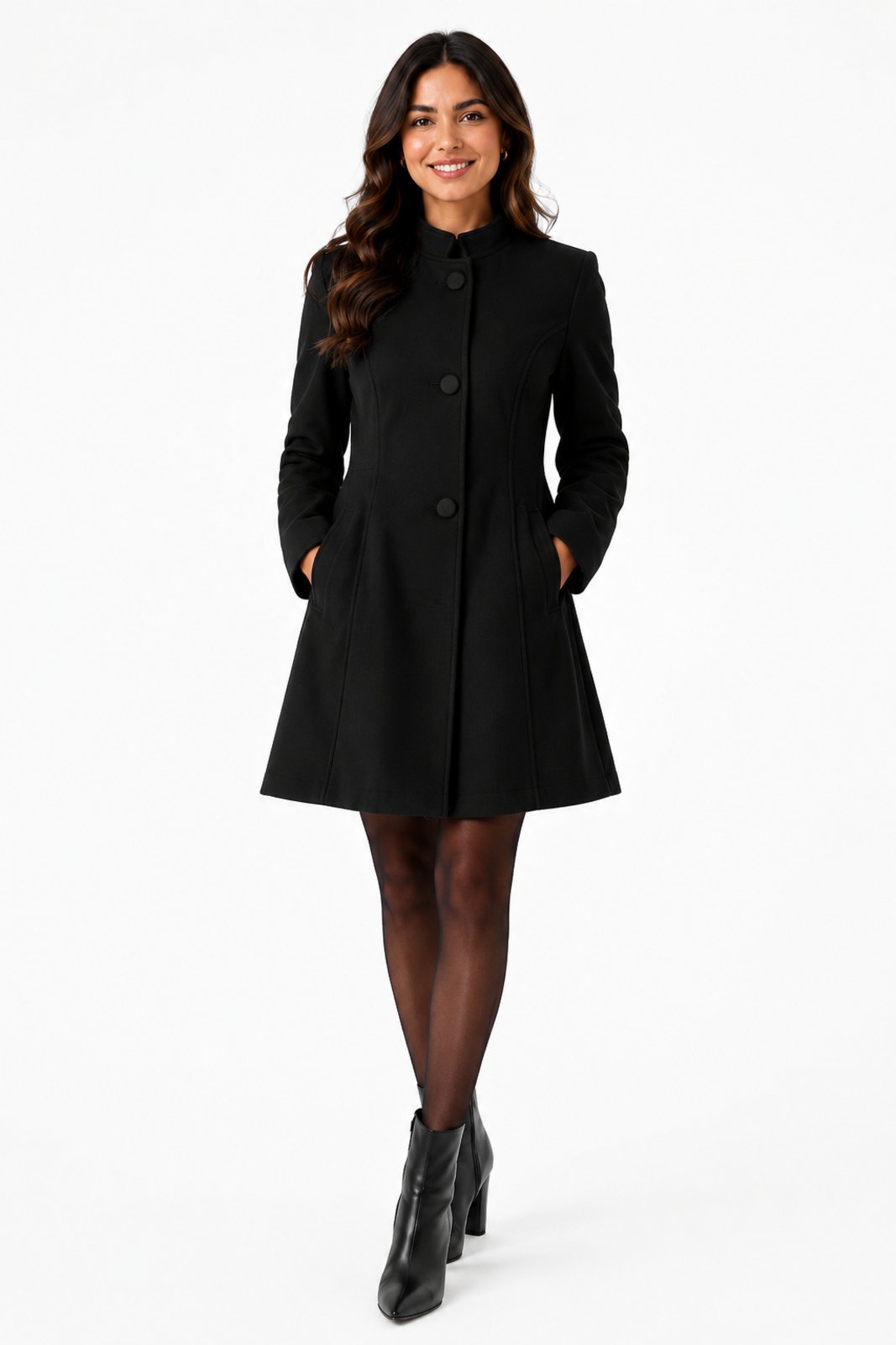 Vestido Curto D Bell Outlet Fashion Manto Preto