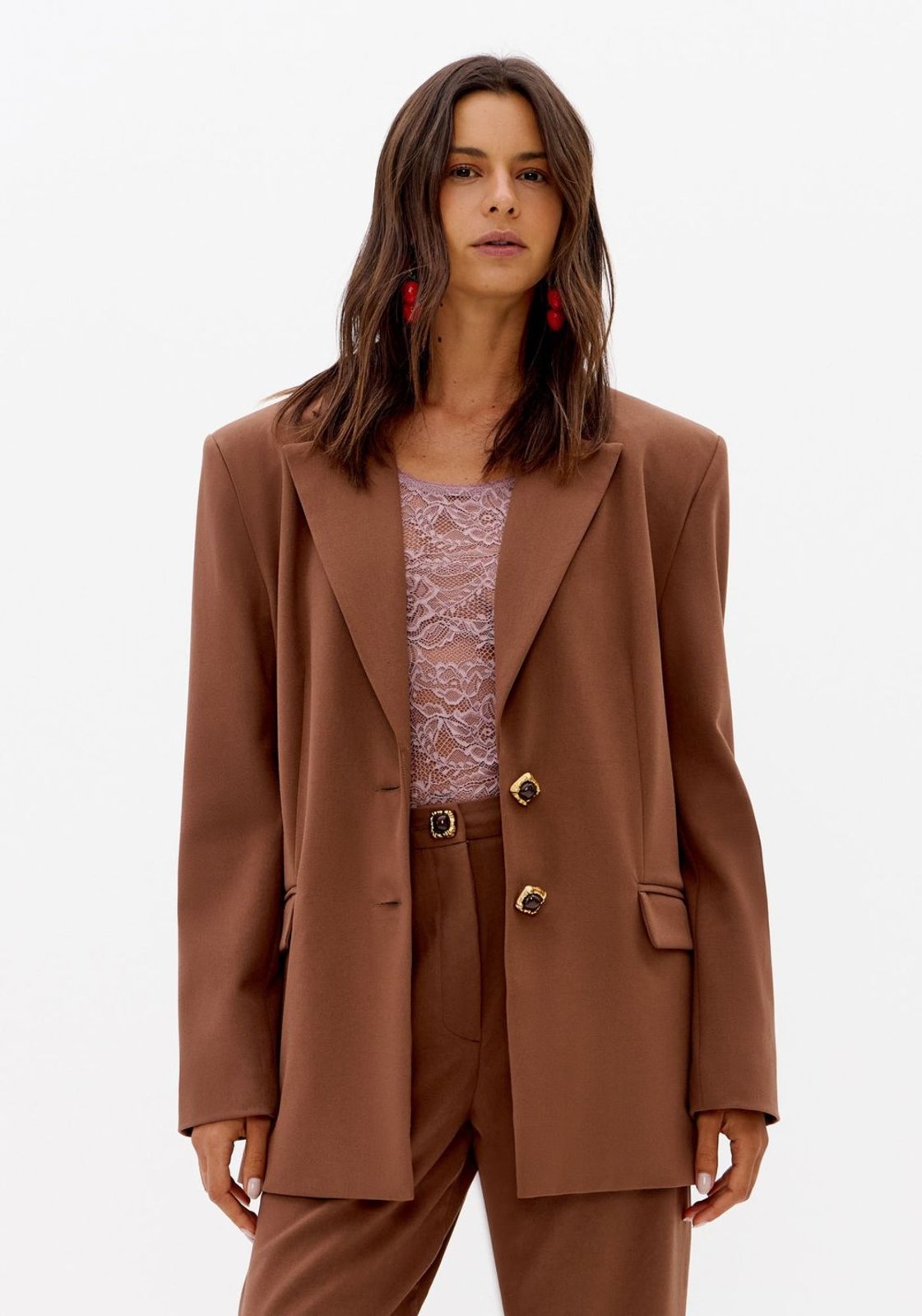 Blazer Oversized Com Viscose Lança Perfume