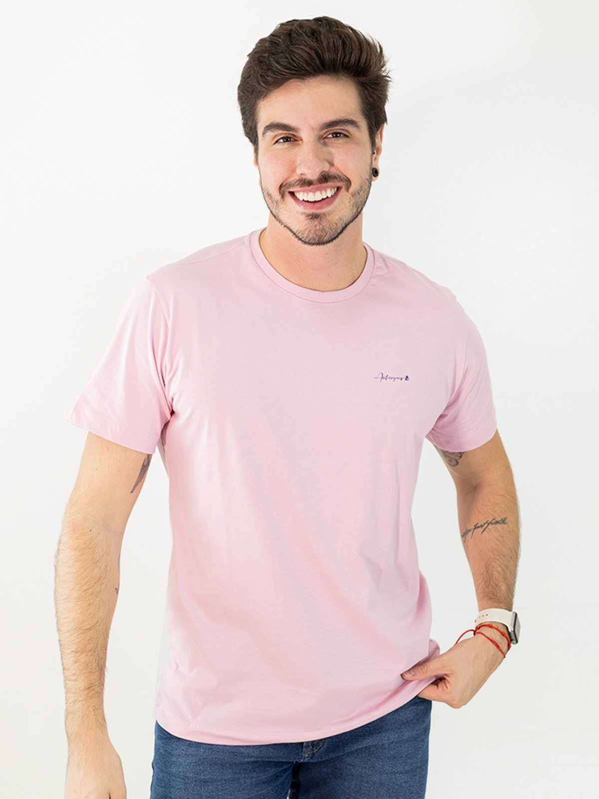 Camiseta Masculina Estampa Lateral Algodão Anticorpus
