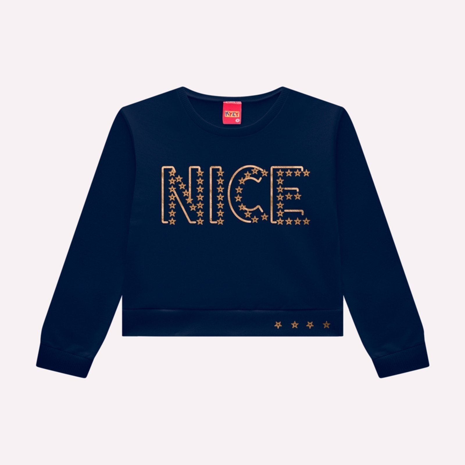Infantil - Blusa Cropped Menina Lettering Kyly