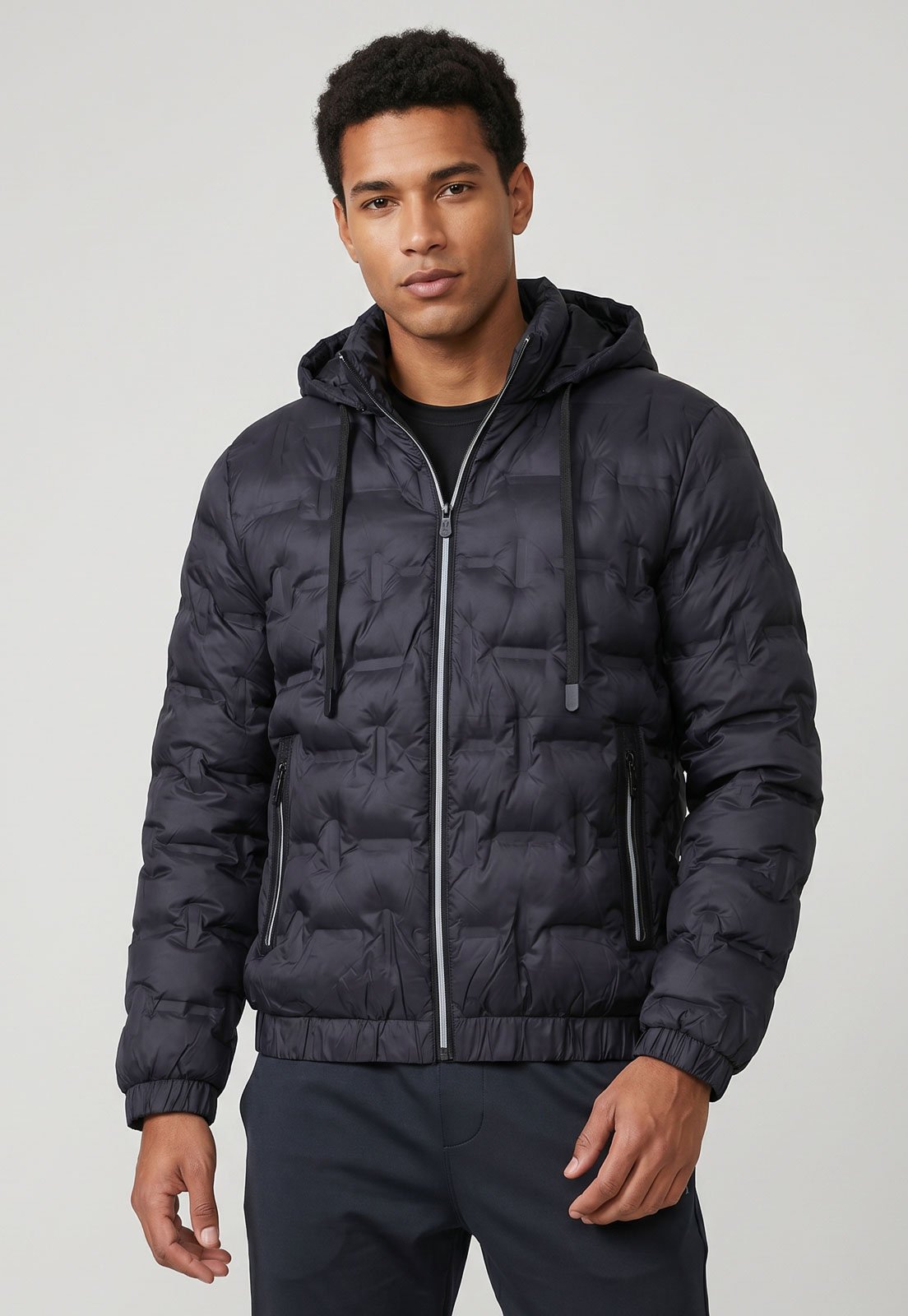 Jaqueta Masculina Red Nose Acolchoada Azul-Marinho