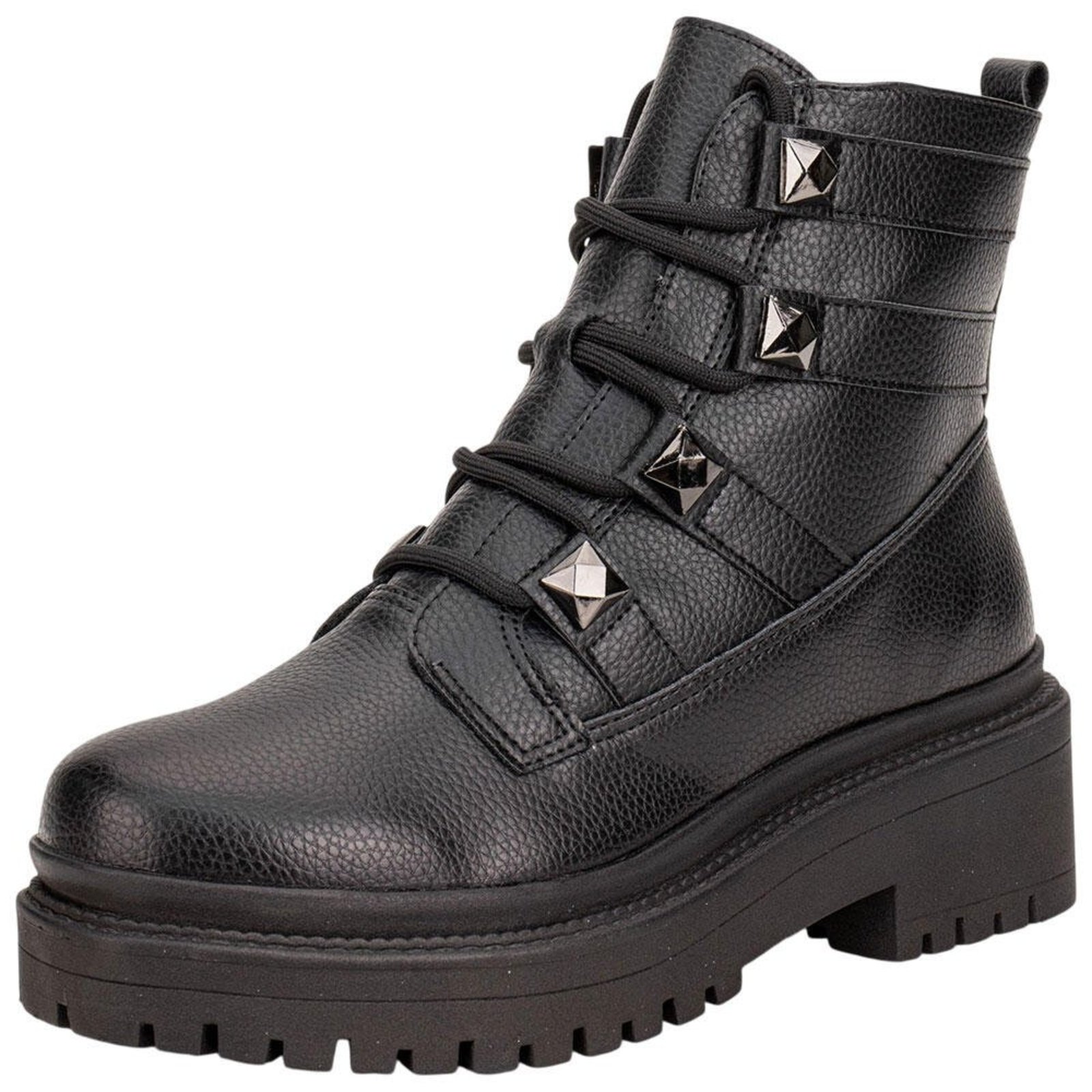 Bota Feminina Coturno Via Marte 005003 A5830503 Preto