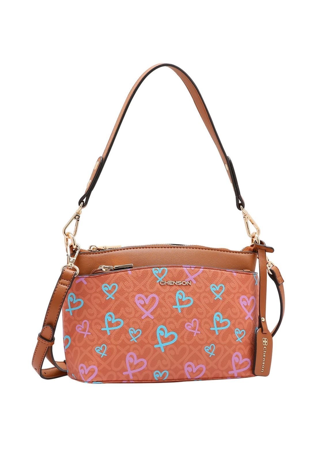 Bolsa Feminina Chenson Classic Heart Marrom 3484786