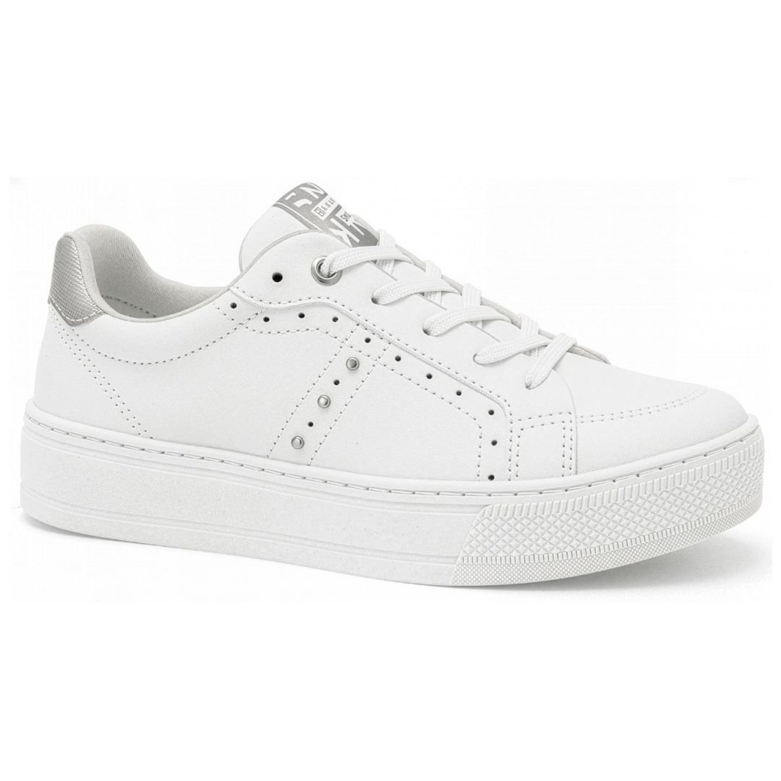 Tênis Feminino Casual Detalhes Metálicos Ramarim 2692202 - Branco