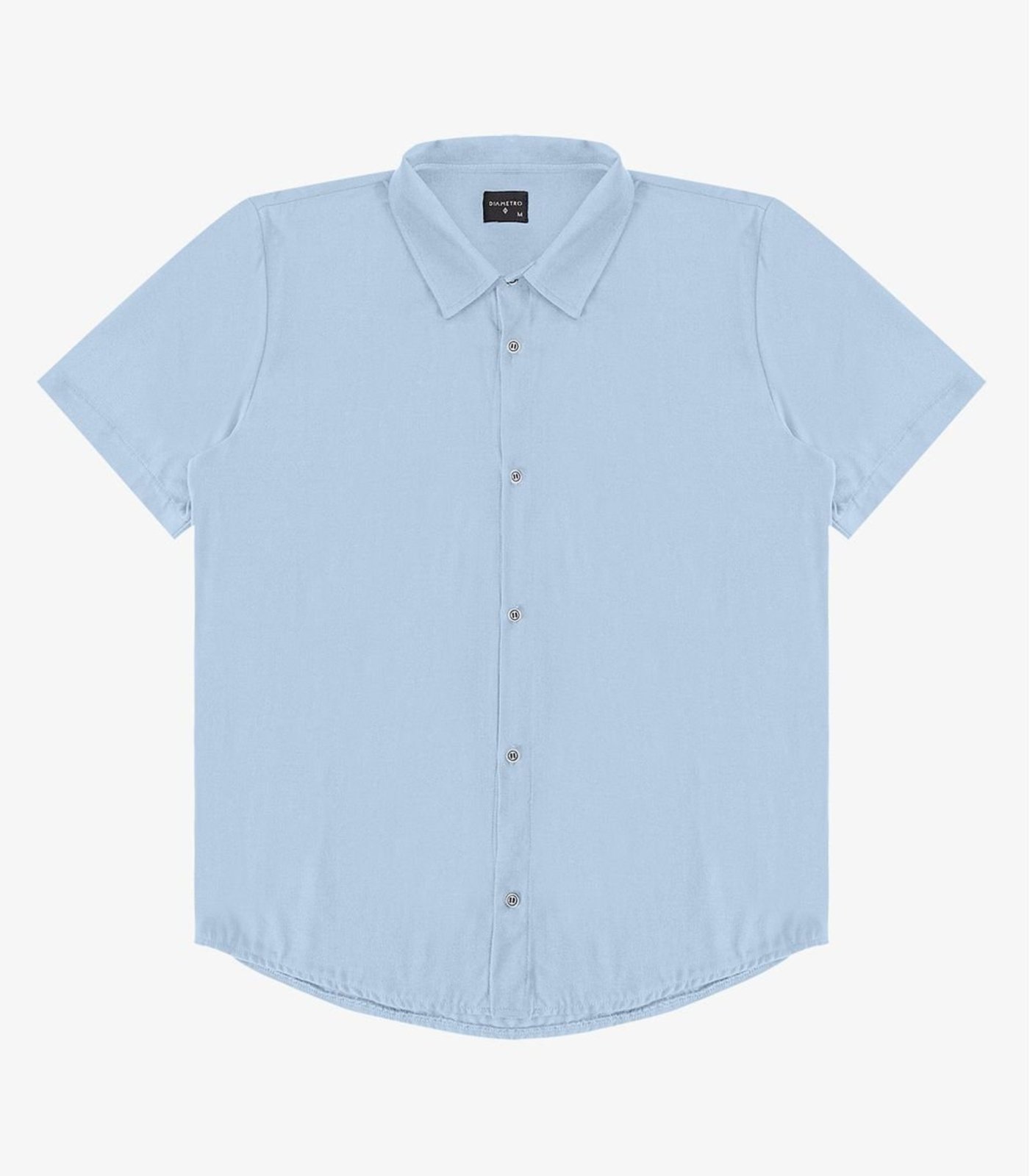 Camisa Viscose Dobby Masculina Diametro Azul