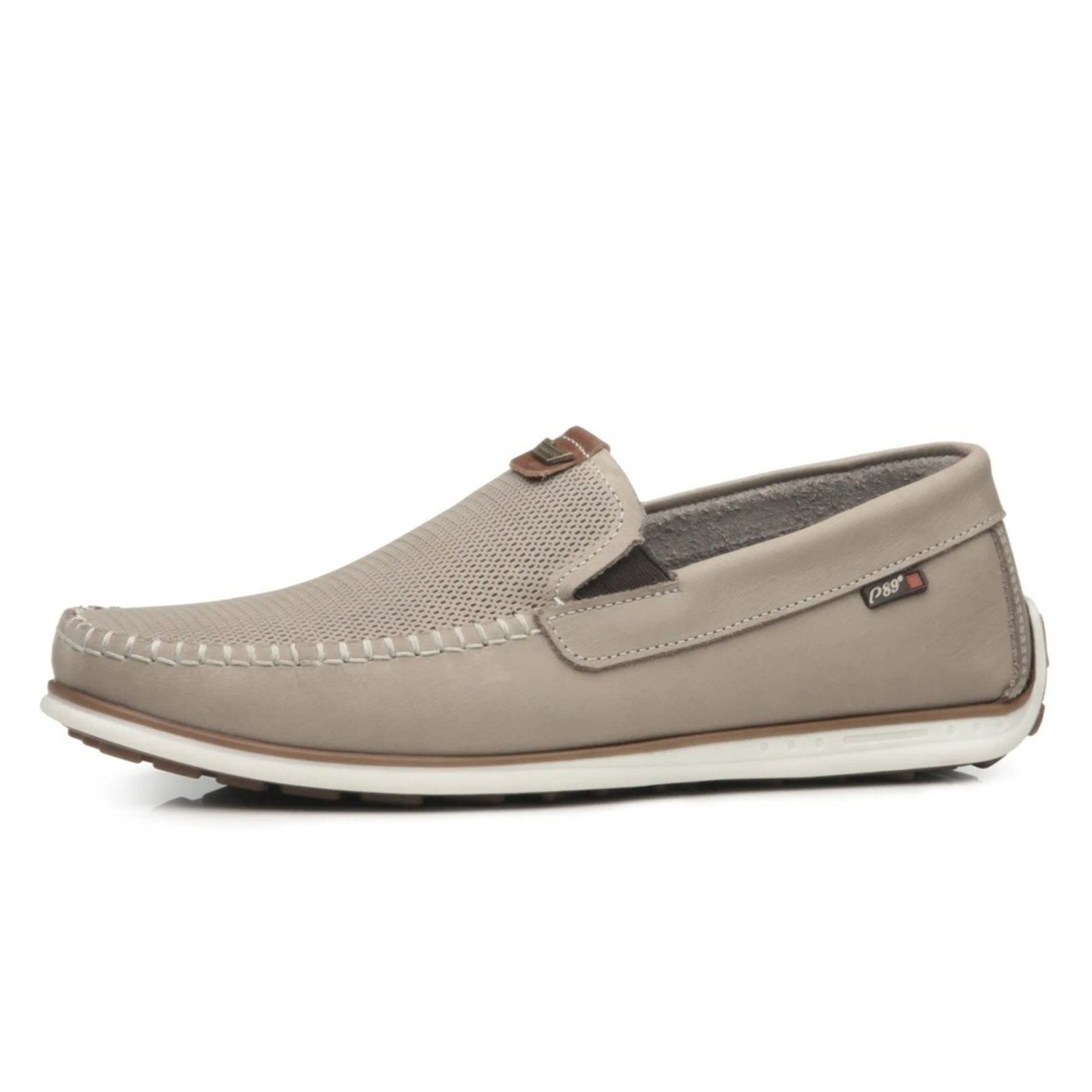 Sapato Mocassim Masculino Conforto Leve Moderno Couro Pegada