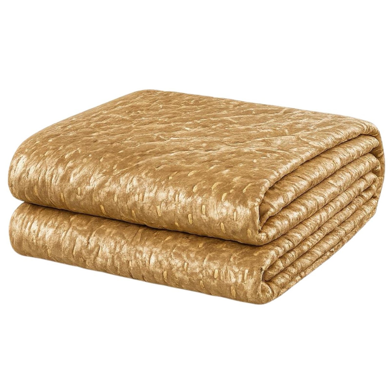 Cobertor Manta Fio de Ouro Casal 190x210 Toque Macio Luxo Decorativa Caramelo