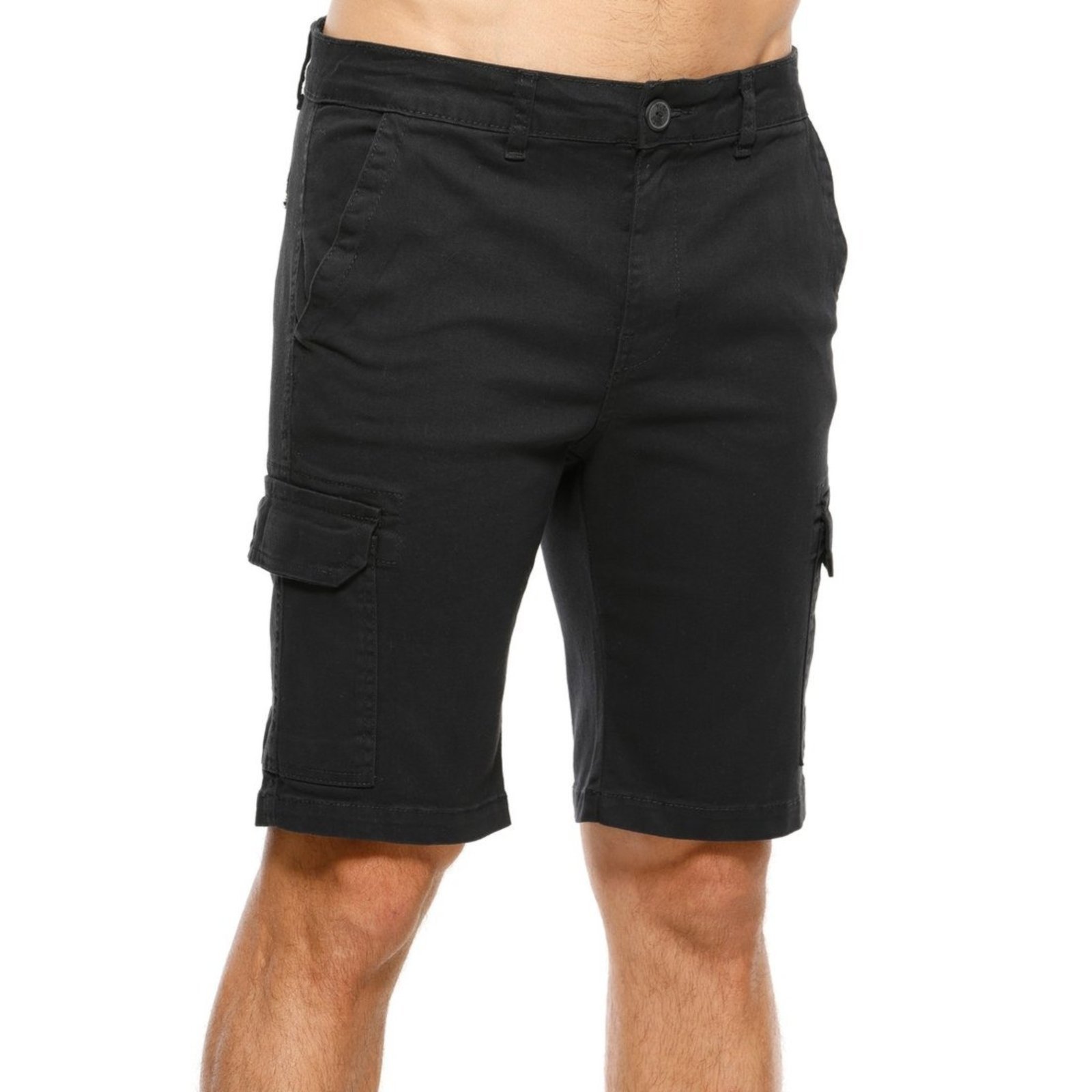 Vista 2 Bermuda Masculina Sarja Passeio VLCS VLCS VIOLAÇÕES preto VLCS VIOLAÇÕES preto