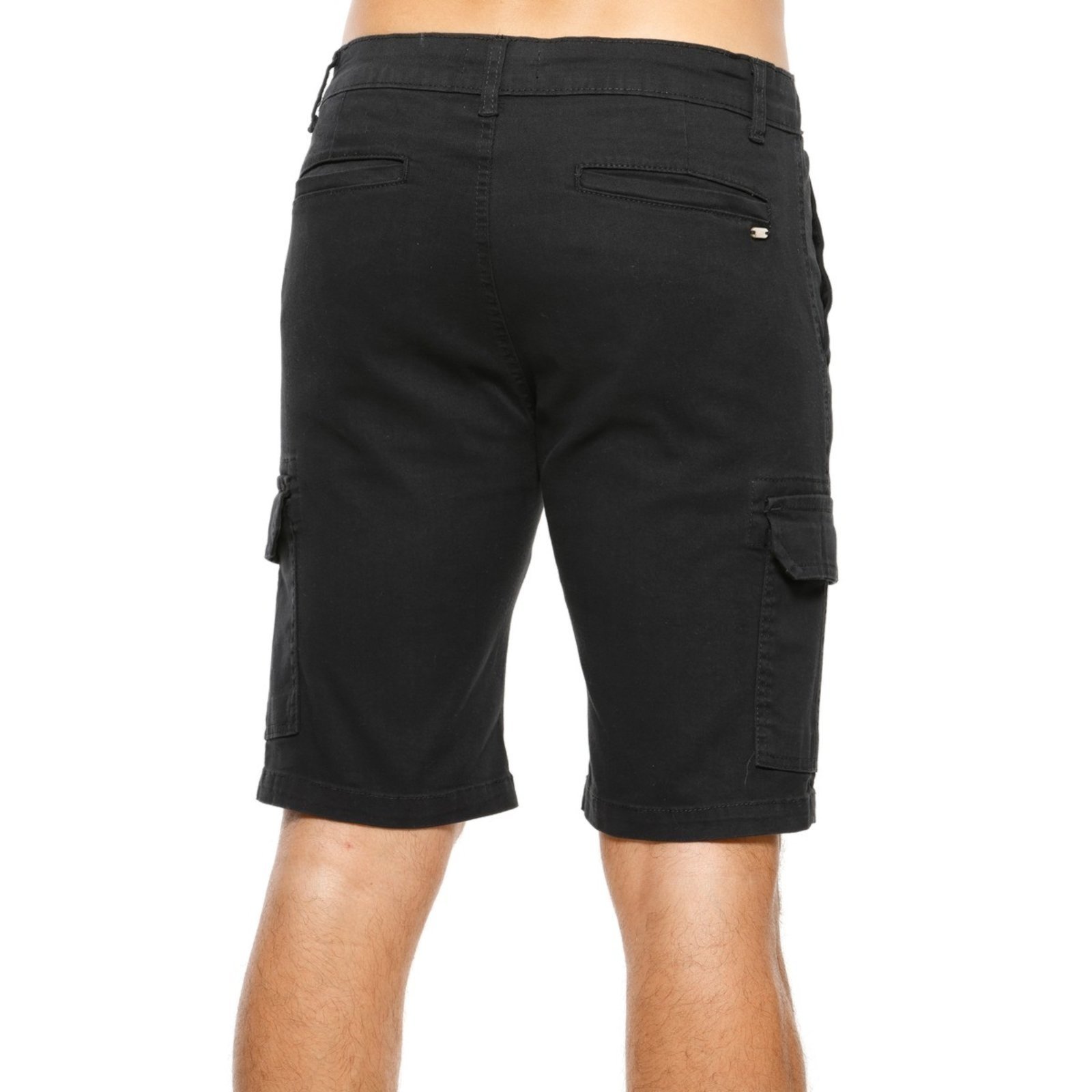 Vista 3 Bermuda Masculina Sarja Passeio VLCS VLCS VIOLAÇÕES preto VLCS VIOLAÇÕES preto