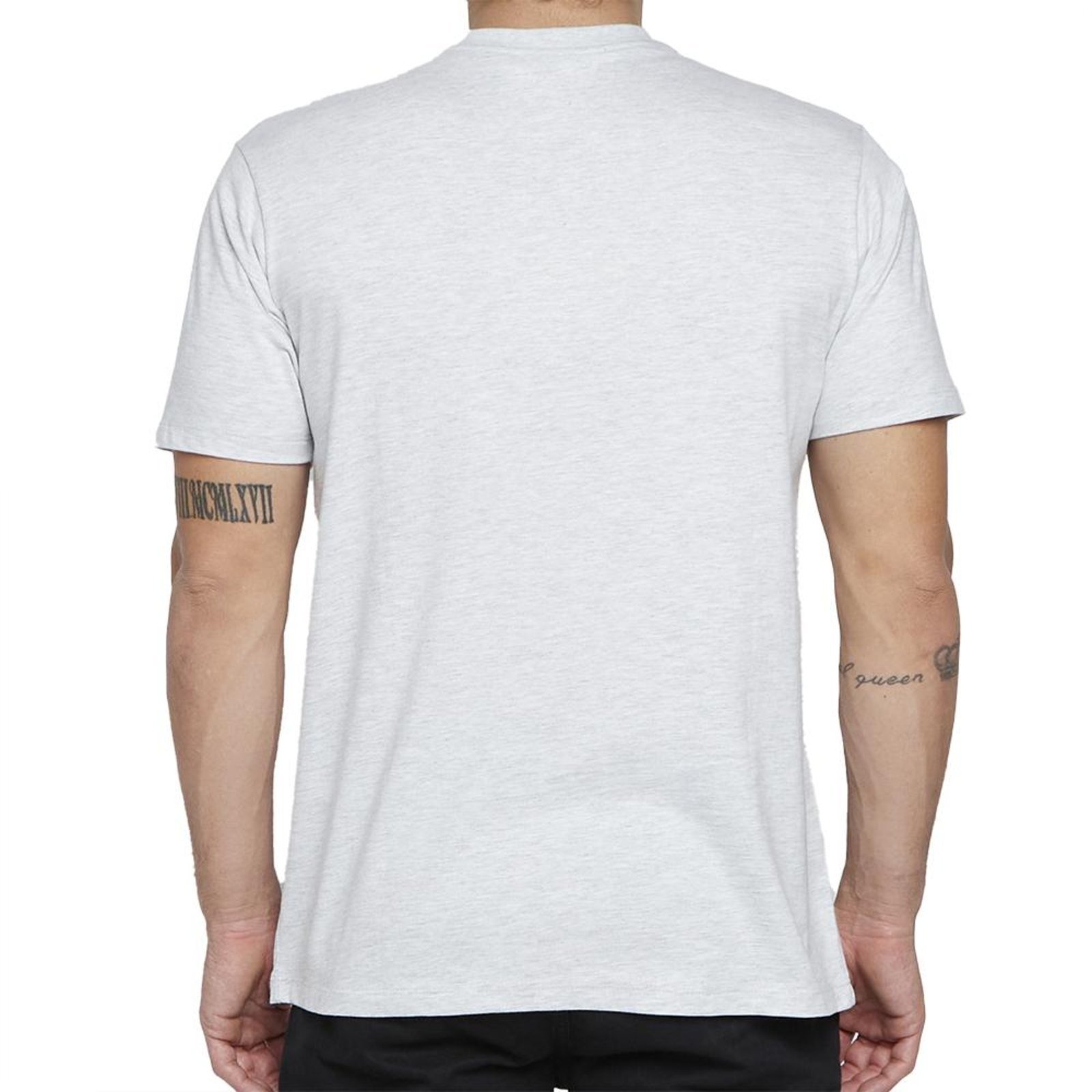 Camiseta Quiksilver Rain Check SM25 Masculina Cinza Claro