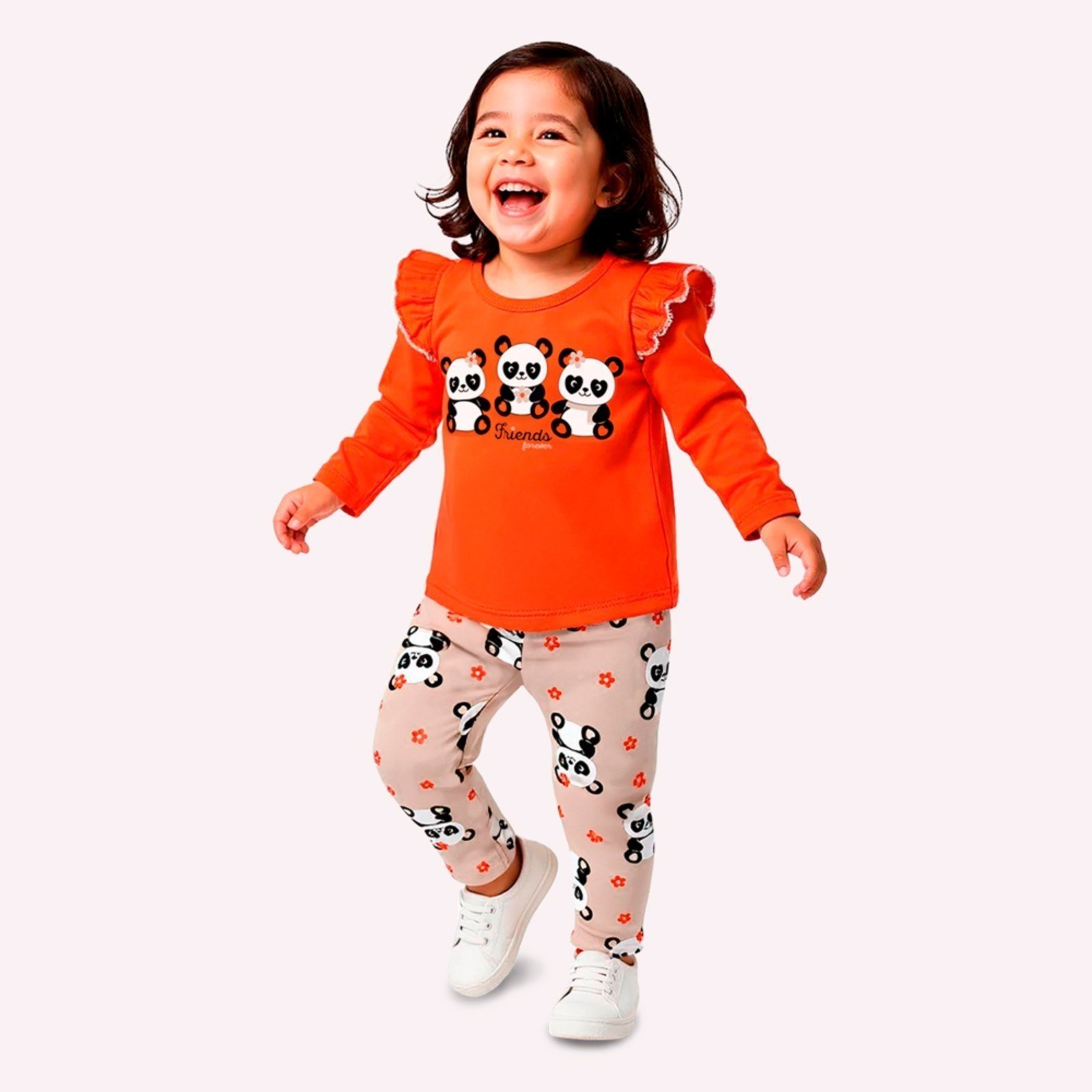 Infantil - Conjunto Menina Pandinhas Kyly
