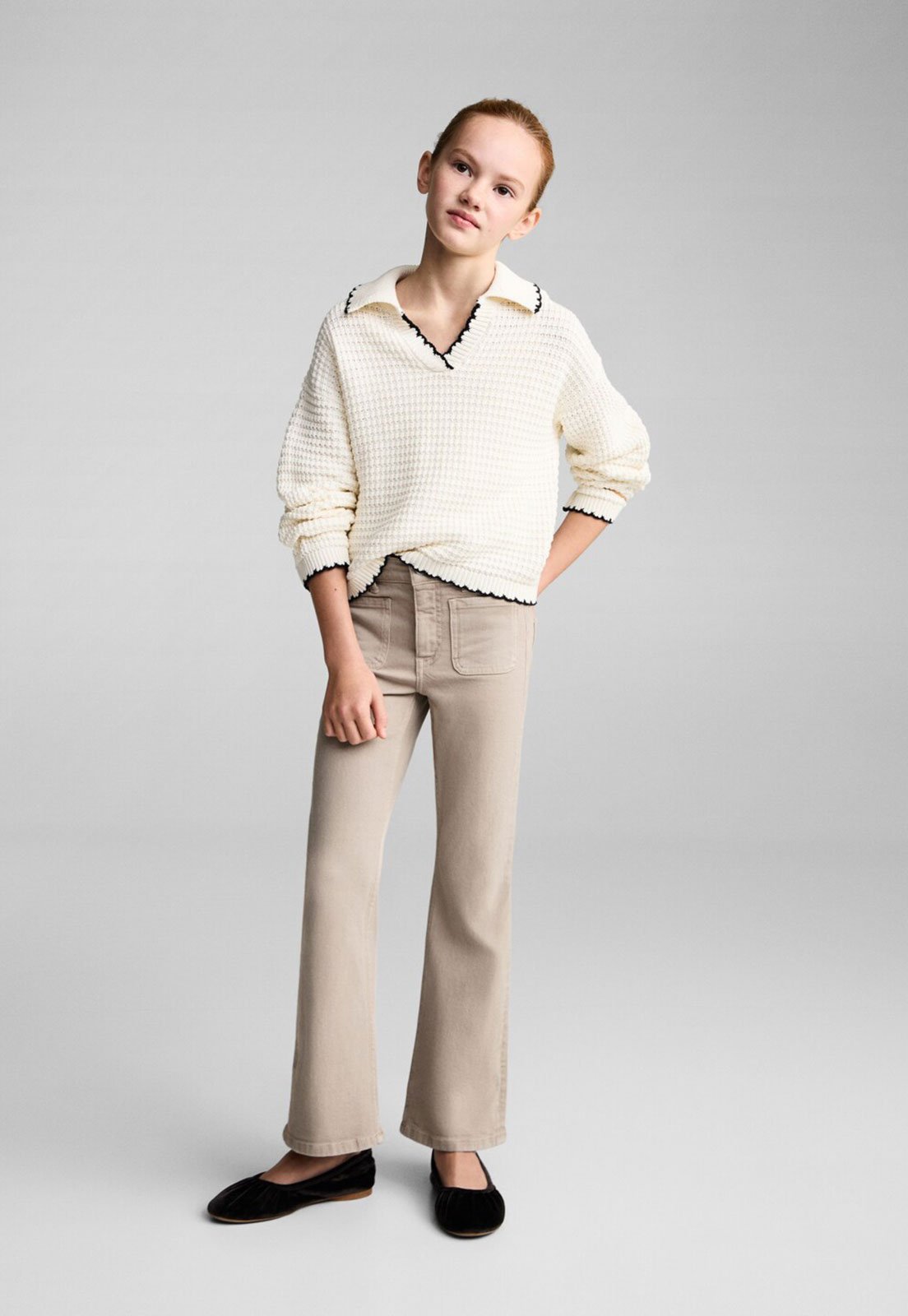 Infantil – Calça MANGO Pockets Bege