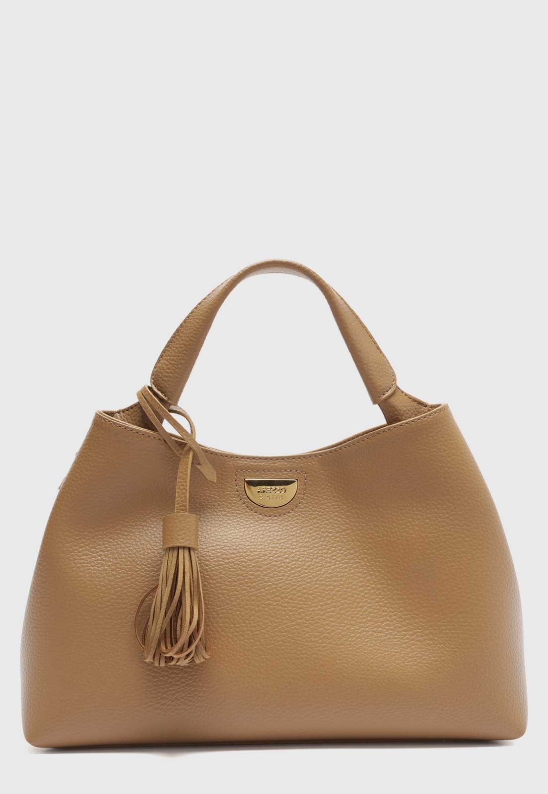 Bolsa Feminina Arezzo Alça Com Franja Bege