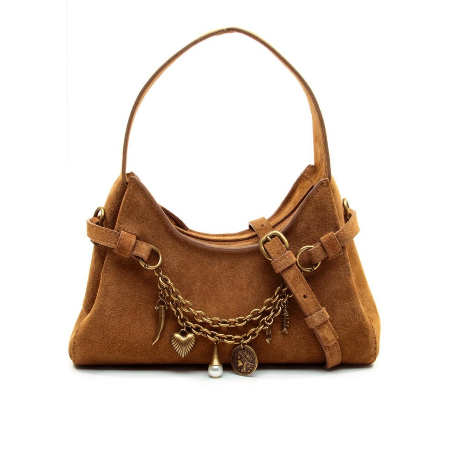 Bolsa Couro Marrom Cecconello C2650-1