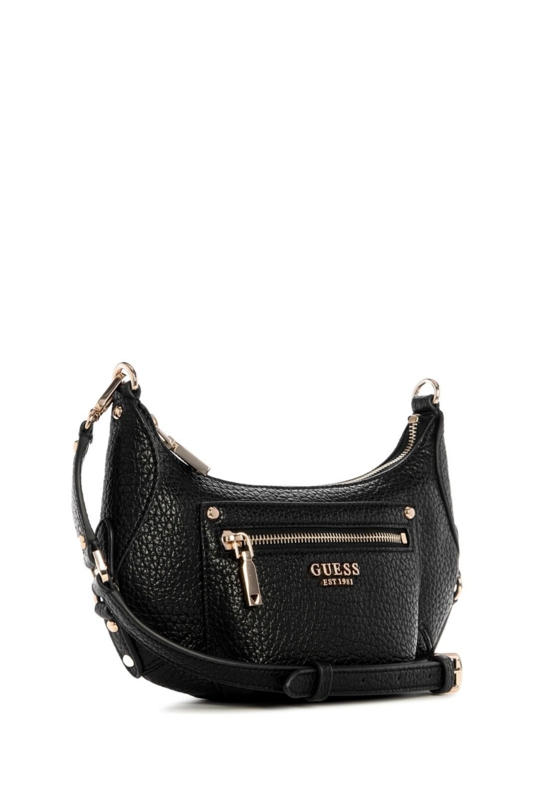 Vista 3 Bolsa Guess Mini Marsha Crossbody preto preto