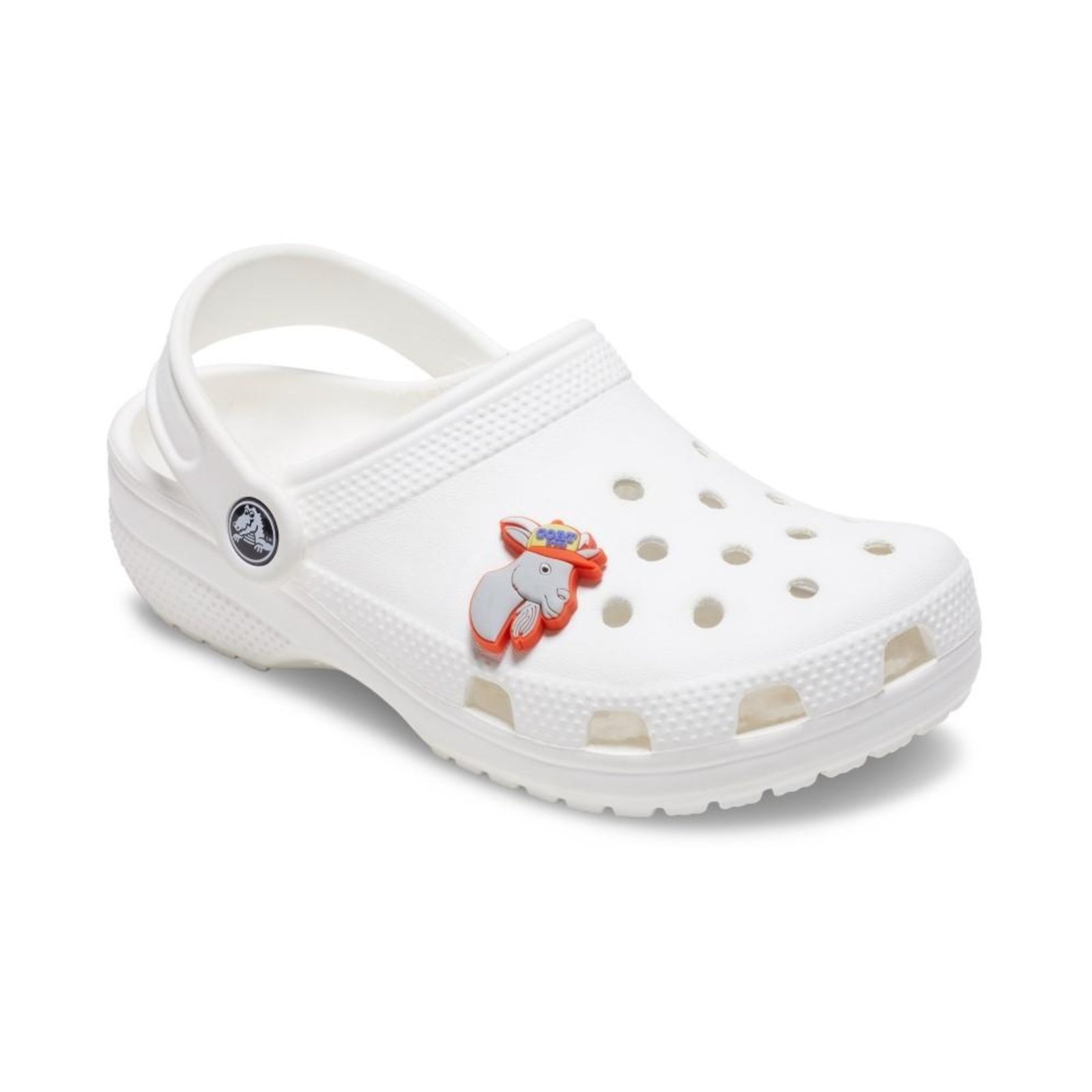 Vista 3 Infantil - Jibbitz™ Cabra de Chapéu Crocs branco