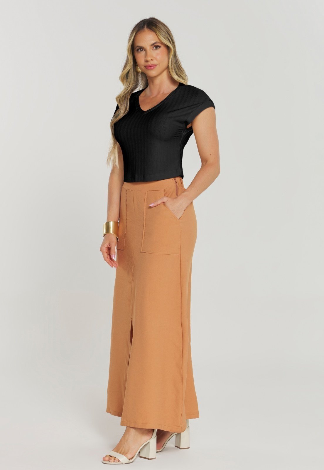 Blusa Rudély Textura Preto