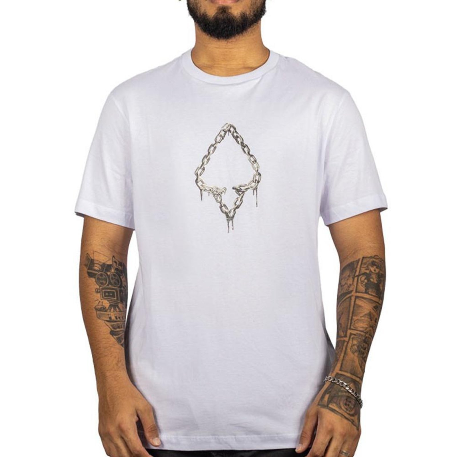 Camiseta MCD Espada Corrente SM26 Masculina Branco