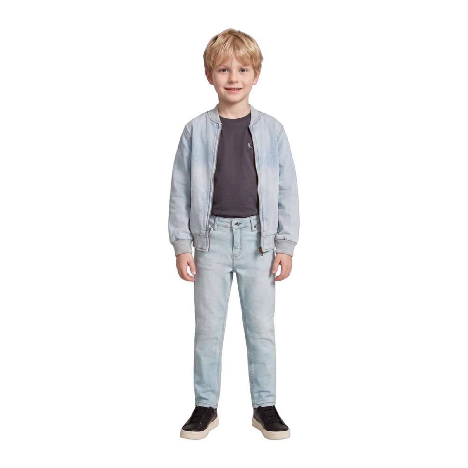 Infantil - Calça Mini Jeans Regular 5 Pocket Light Reserva Mini
