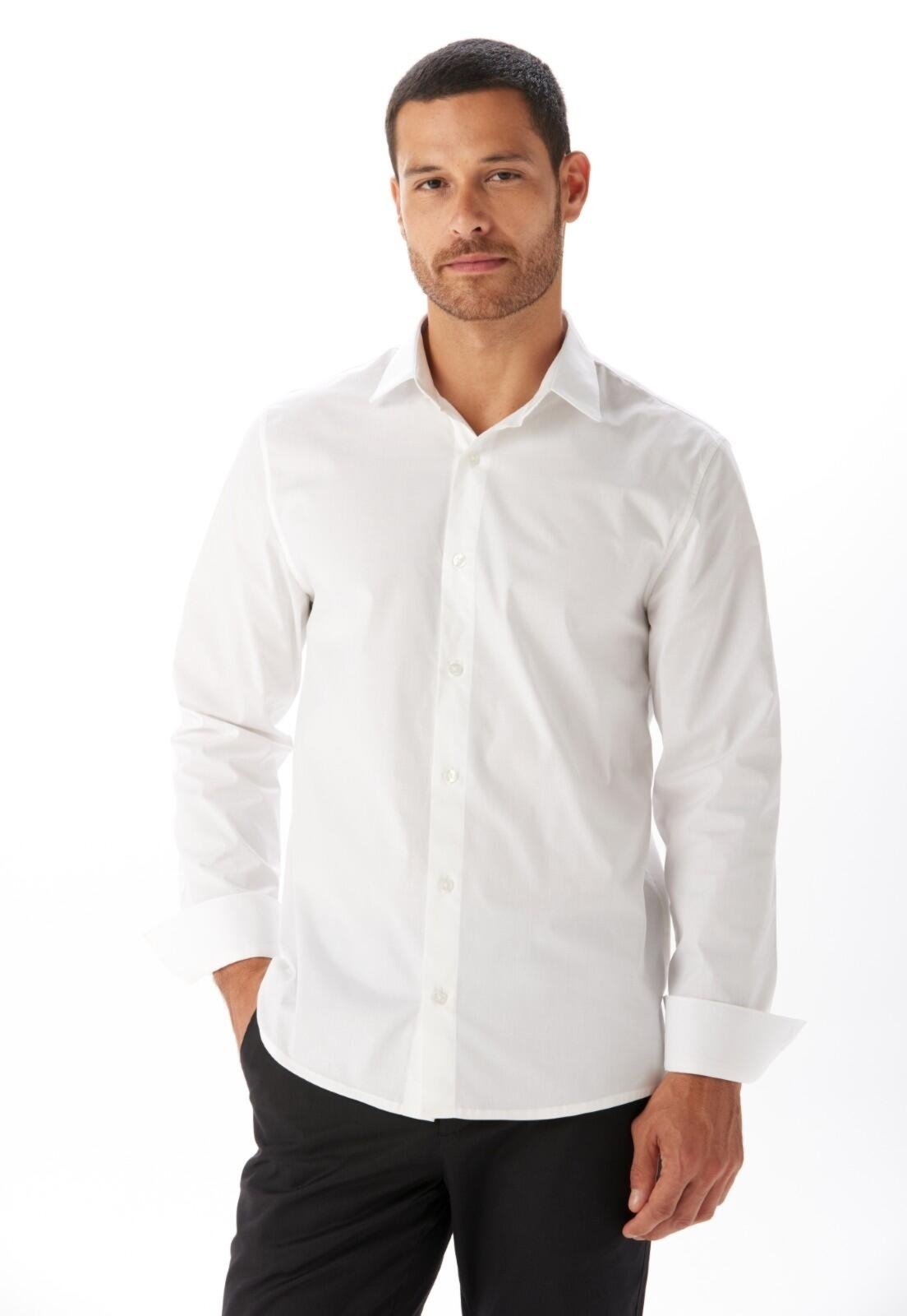 Camisa Tricoline Slim Traymon – Branco – Xxg