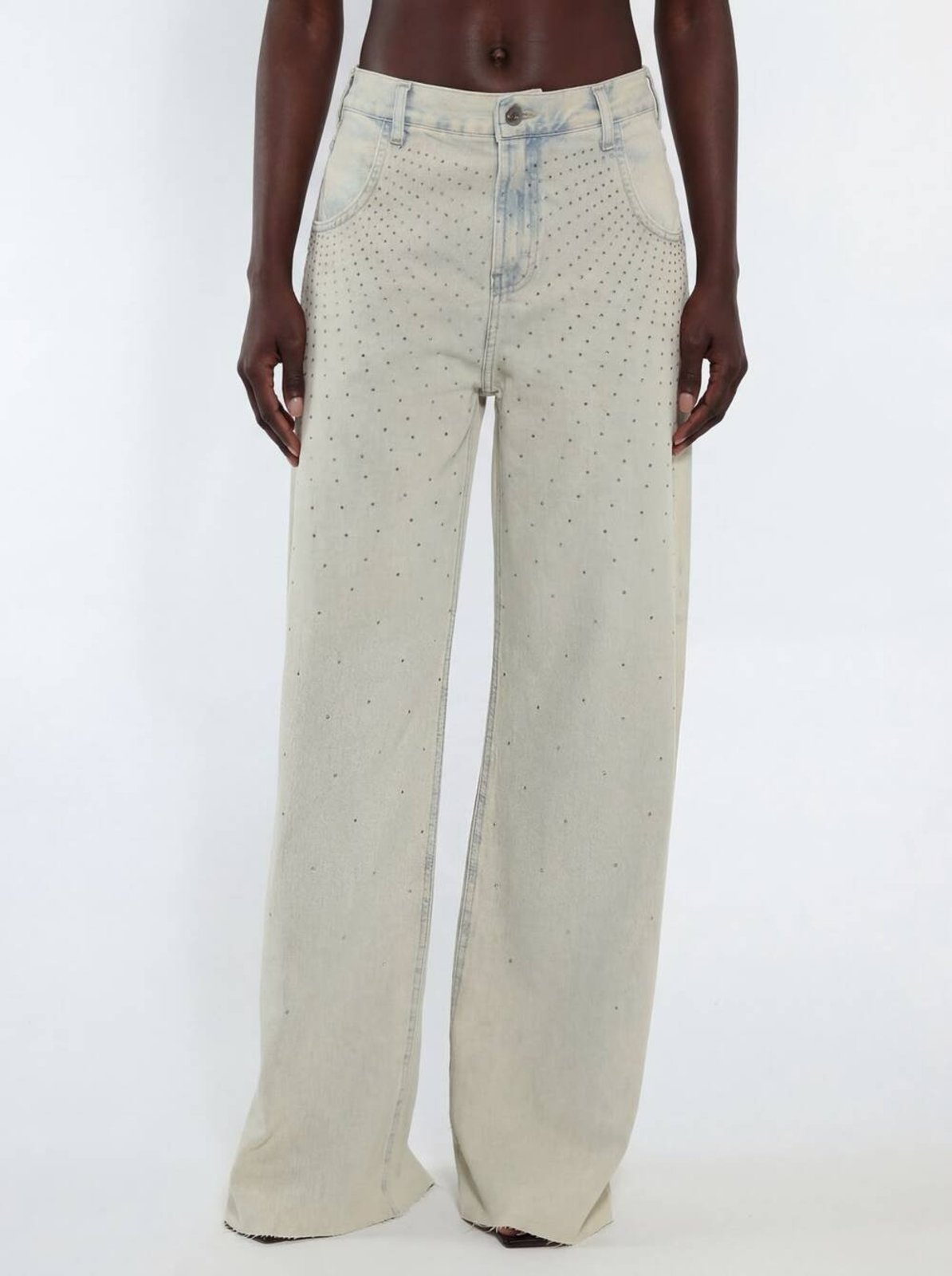Calça Jeans Feminina Baggy com Aplicação Colcci CLC Indigo