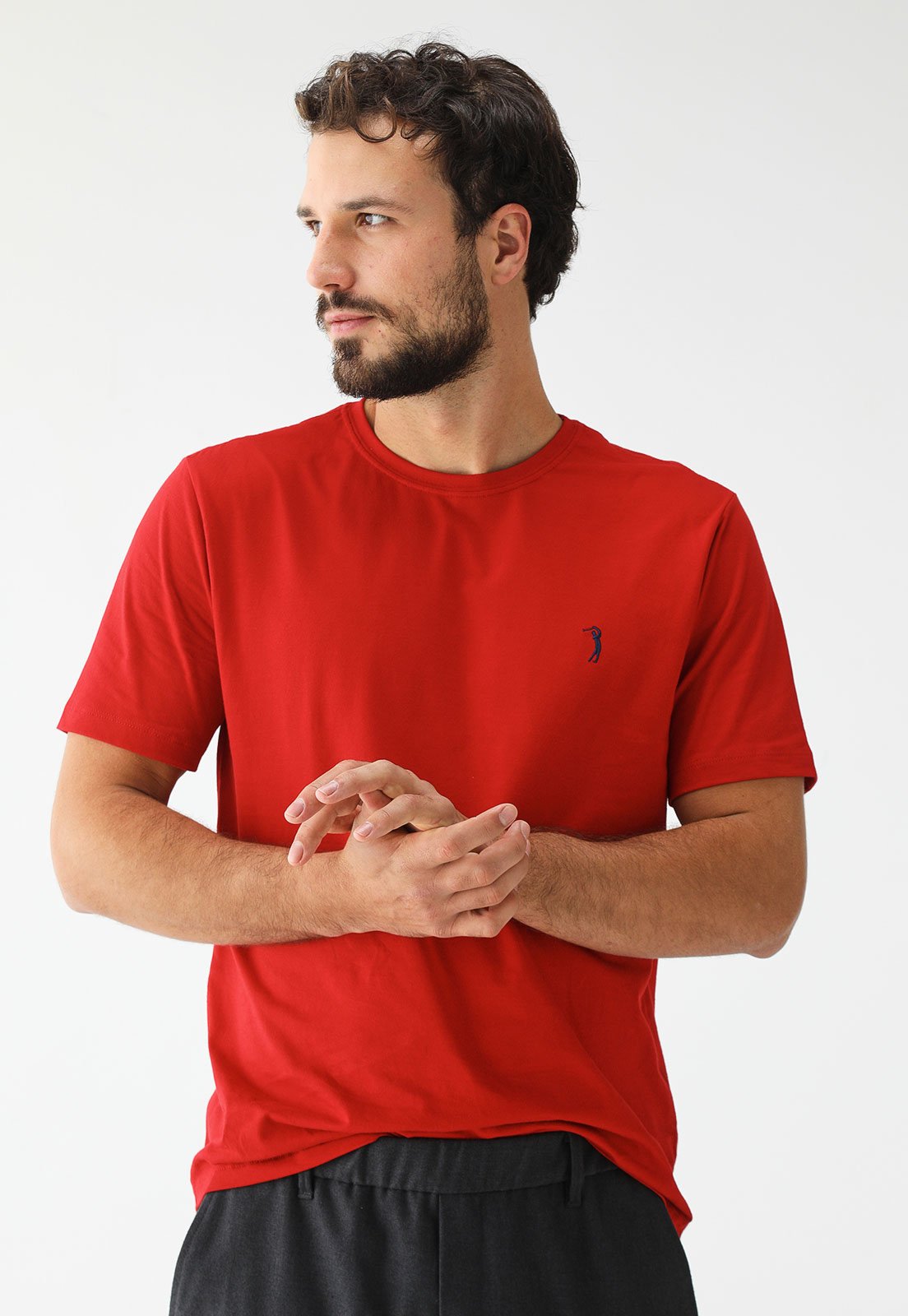 Vista 2 Camiseta Aleatory Reta Mini Icon Vermelha vermelho Aleatory vermelho