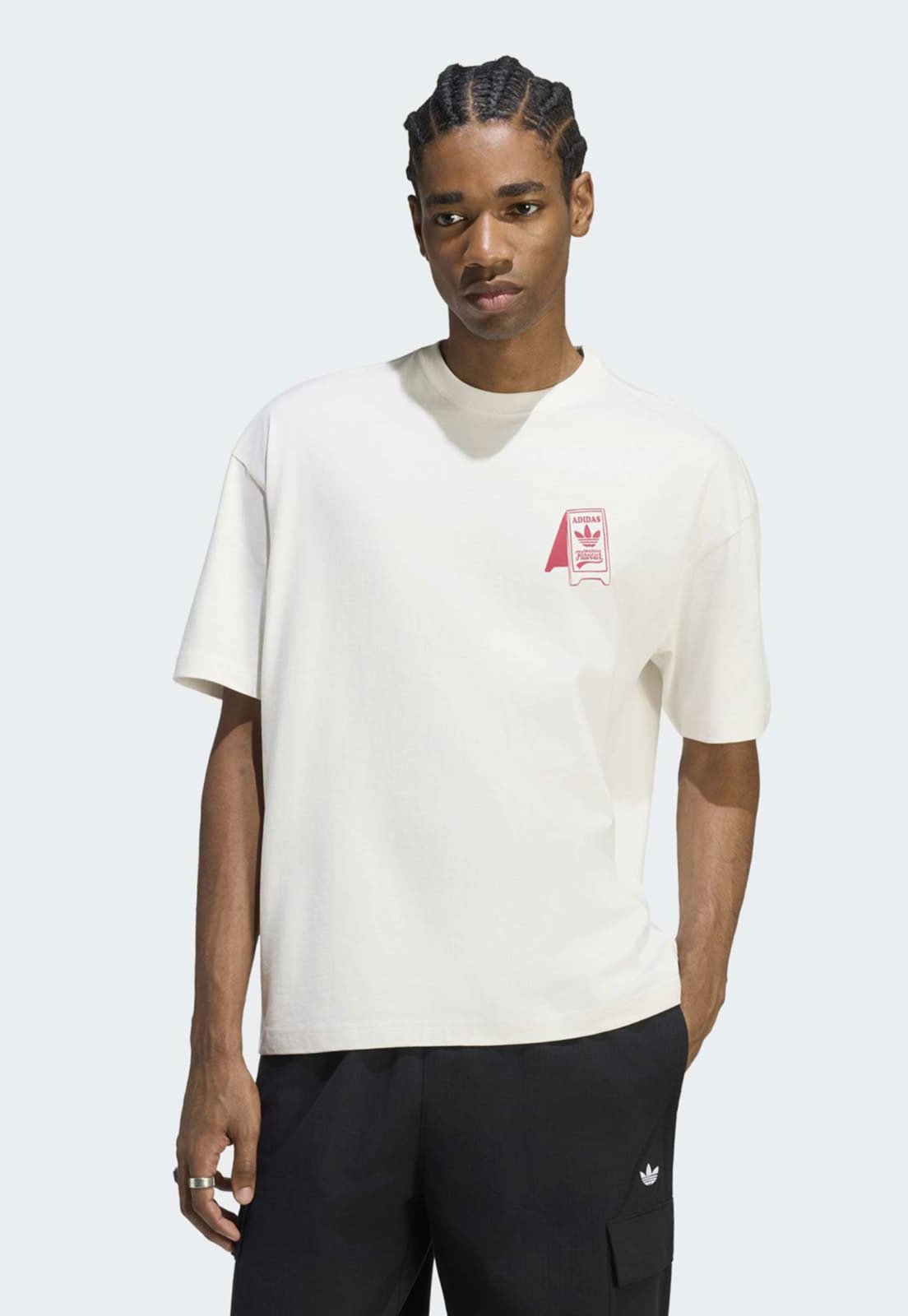 Camiseta Masculina adidas Originals Gráfica Off White