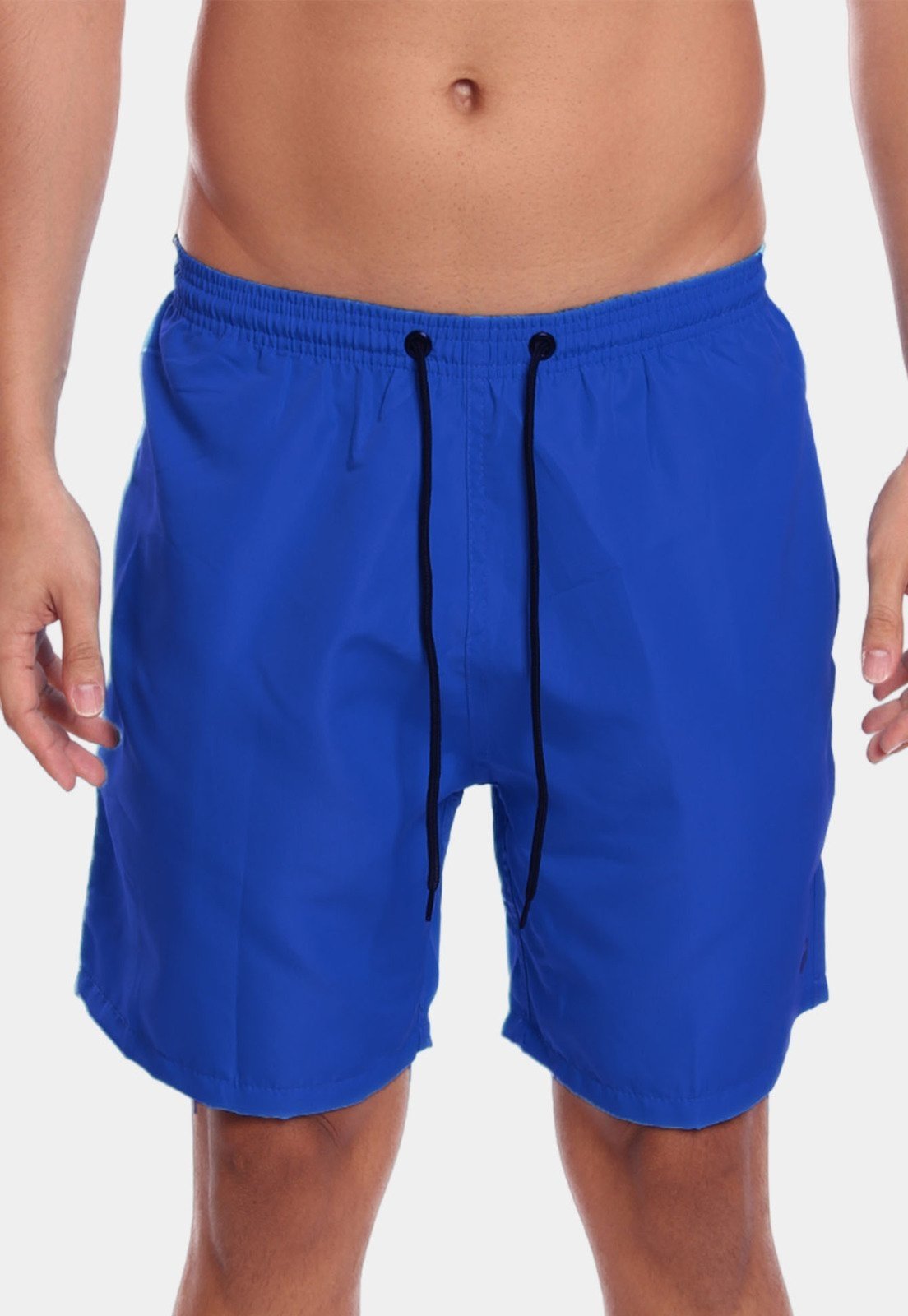 Short Masculino Básico Liso Bermuda Praia Mauricinho Tactel