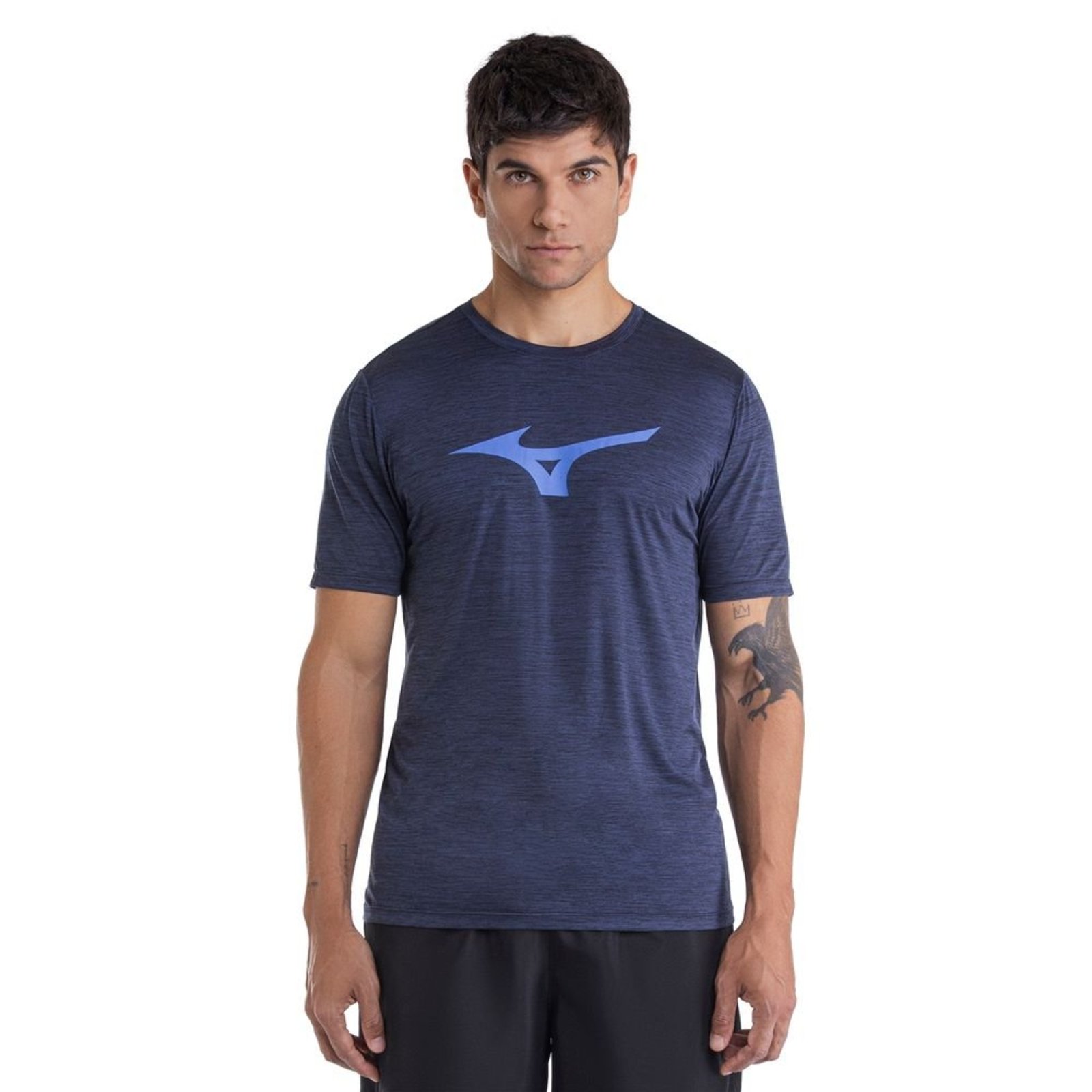 Camiseta de Corrida Mizuno Run Spark Mescla Masculina