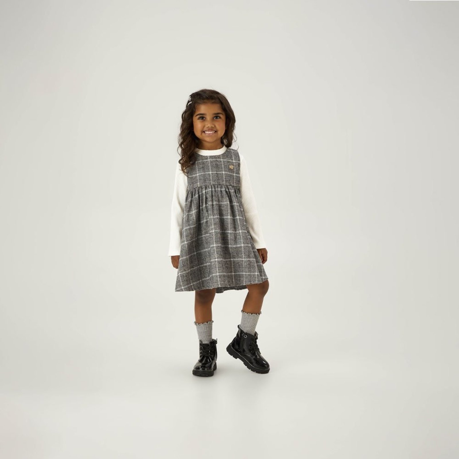 Infantil - Conjunto Cinza Primeiros Passos Pulla Bulla Menina - 55222-467