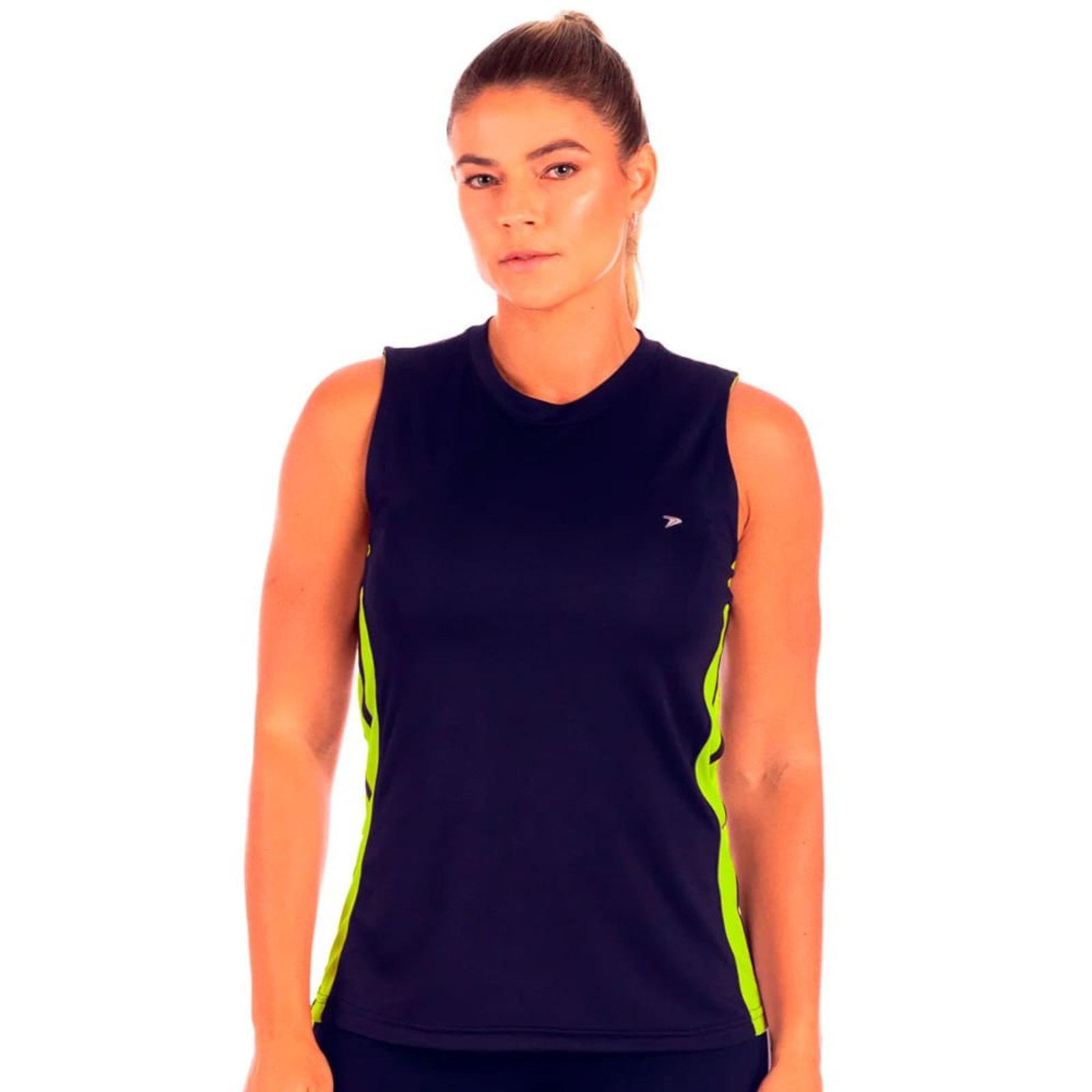 Regata Feminina Poker Lance Dry Active UV50 Marinho