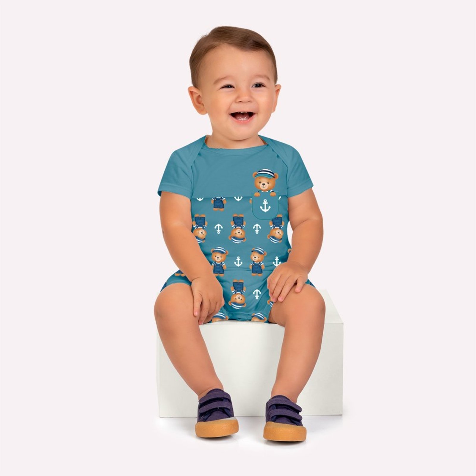 Infantil - Macaquinho Menino Ursinhos Kyly