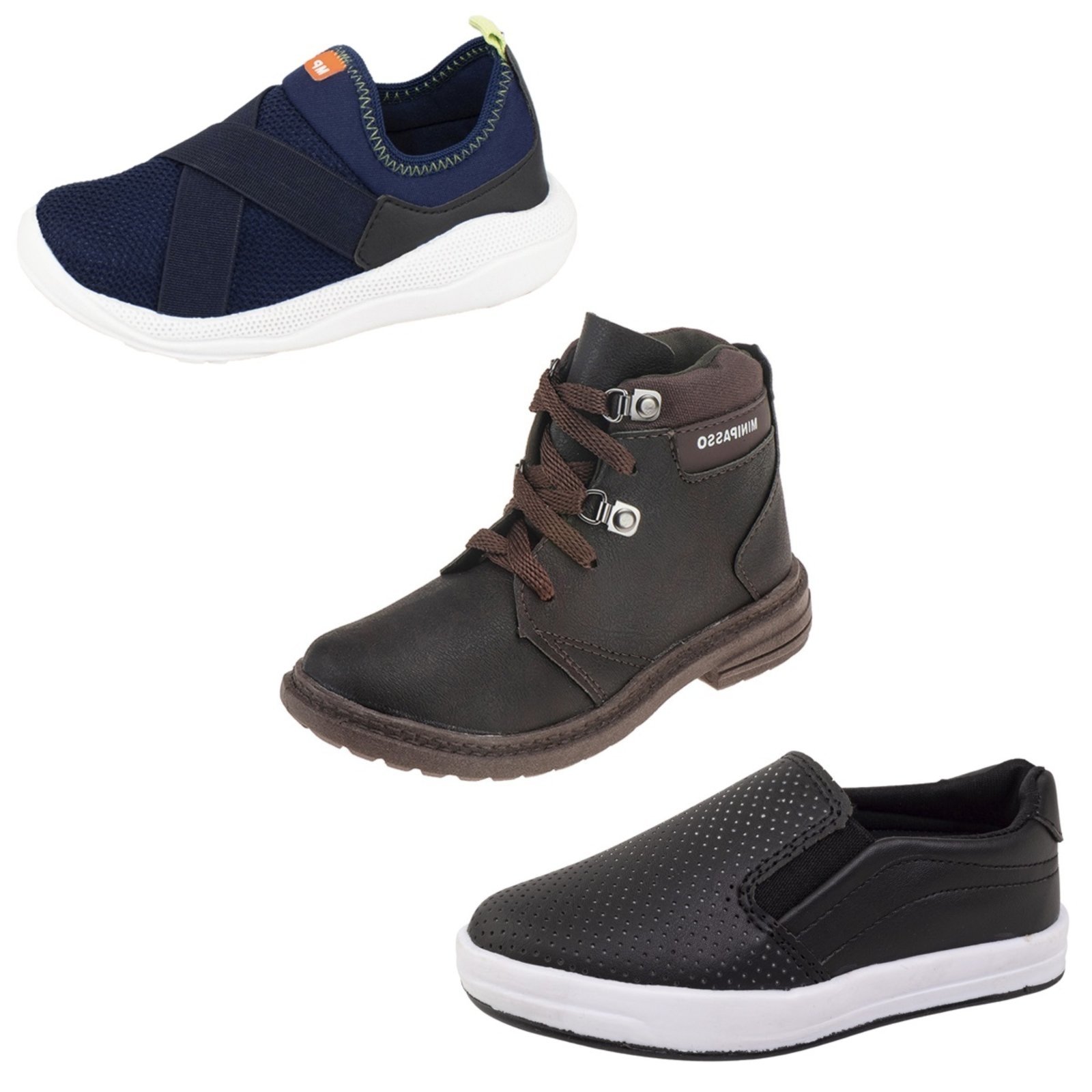 Infantil – Combo Coturno Masculino Tenis Casual Masculino Sapato Menino