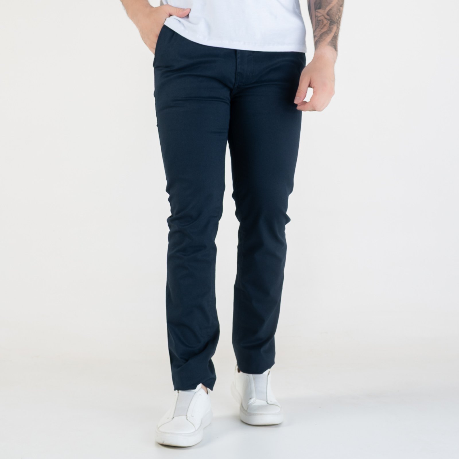 Calça Ellus Color Slim Azul Marinho