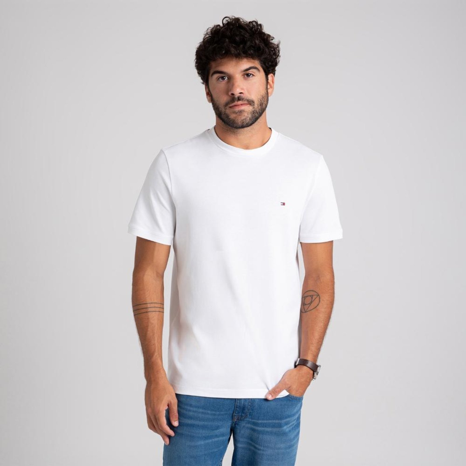 Vista 2 Camiseta Clássica Piquet - EEG Tommy Hilfiger azul marinho Tommy Hilfiger azul marinho