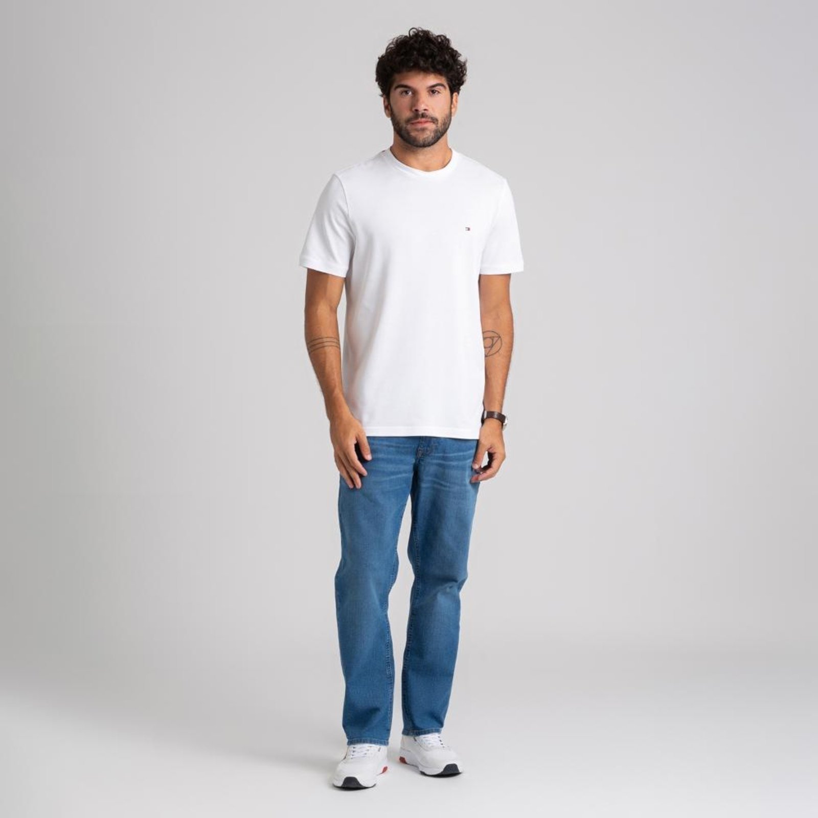 Vista 3 Camiseta Clássica Piquet - EEG Tommy Hilfiger azul marinho Tommy Hilfiger azul marinho