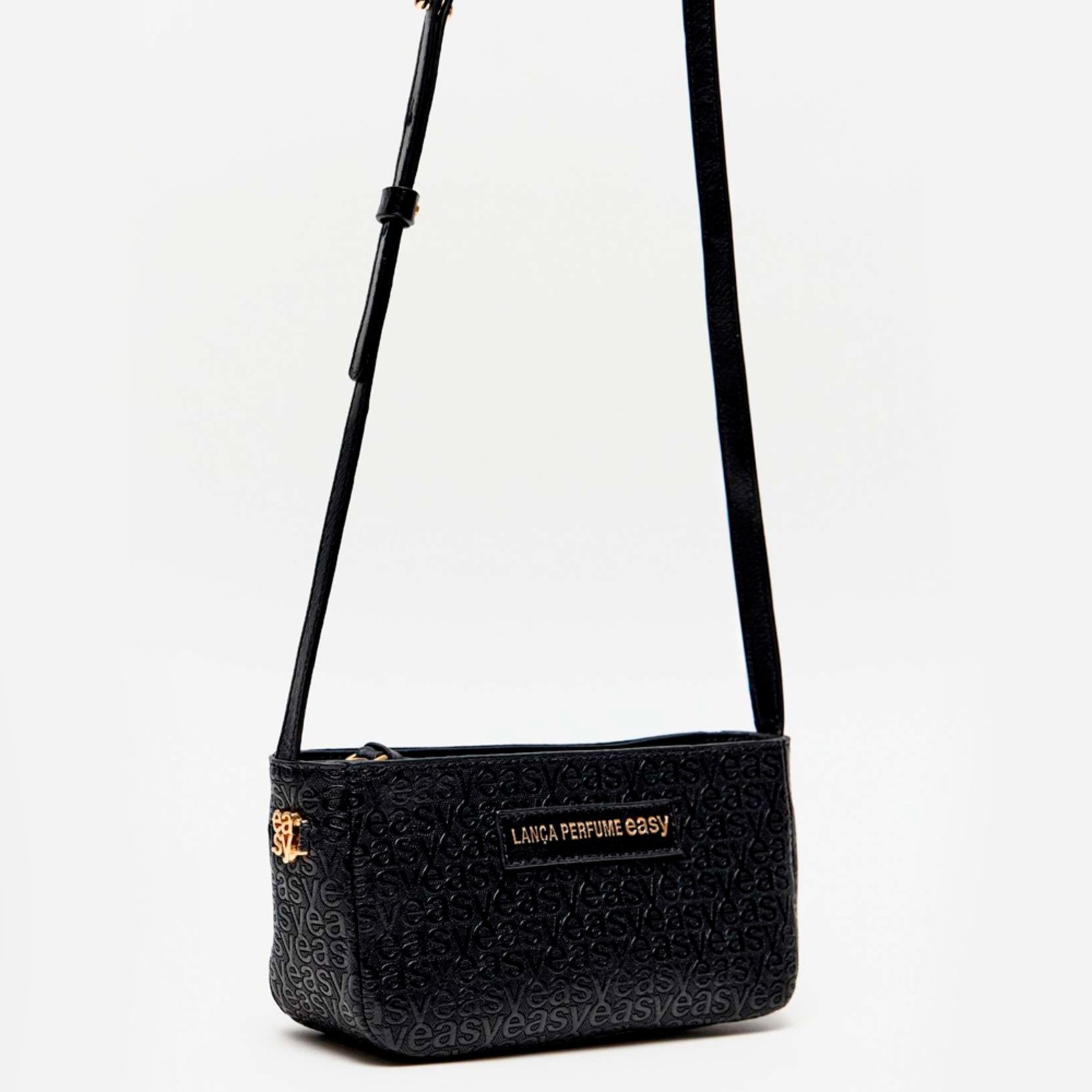 Vista 2 Bolsa Crossbody Easy Lança Perfume Hrtz Ve26 Feminino preto preto
